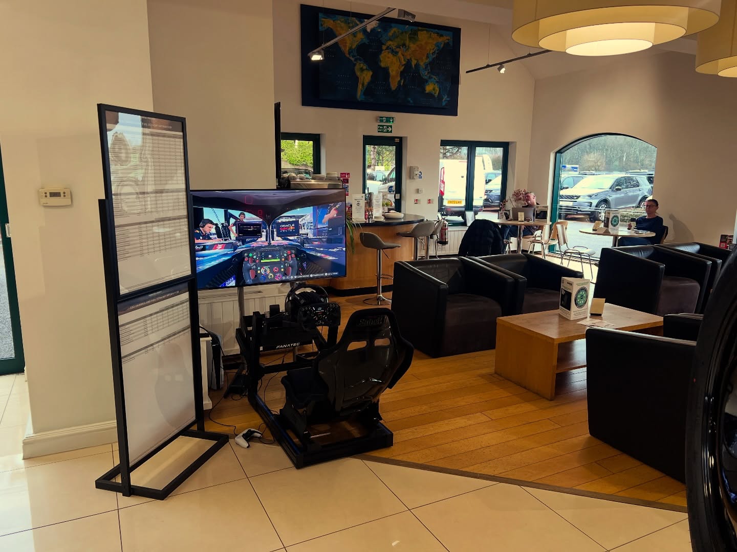 Our 2026 season has officially begun. Thanks to @sytnerlandrover Coventry for there continued support 🙏🏻 #landrovercoventry #sales #event #racingsimulator #hire