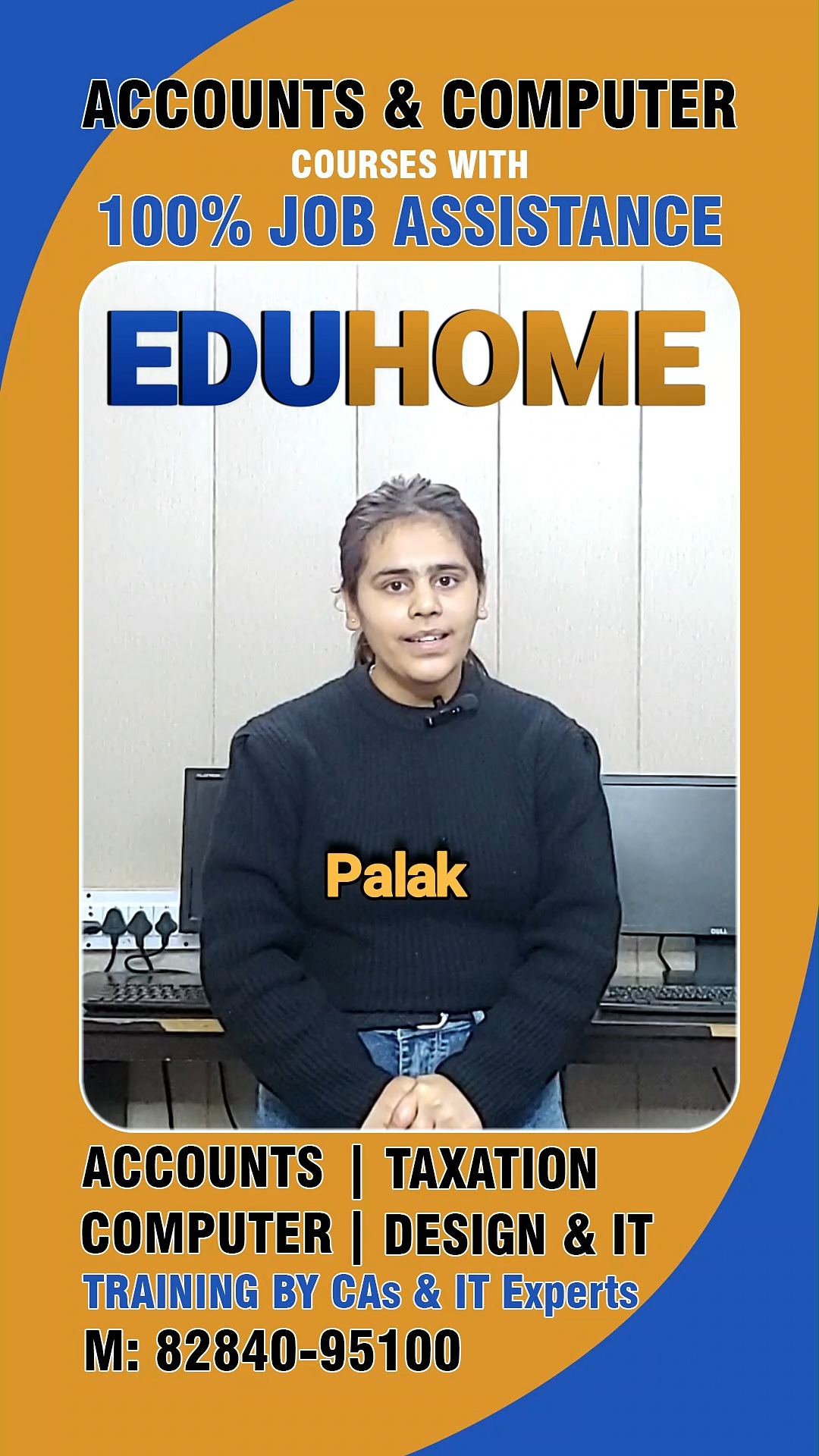 ✨ Meet Palak – Our Successful CFP Student ✨
Palak successfully completed the CFP Course from Eduhome Institute, Ludhiana.
During her training, she learned practical accounting, TallyPrime, Income Tax, GST return filing, and many more essential accounting skills.
Today, she is confident and fully prepared to work in the accounting field professionally. 👩💼📊
Her journey shows that with the right guidance and practical training, success is achievable.
🎯 Build your accounting career with Eduhome Institute, Ludhiana.
#eduhomeinstitute #cfpcourse #tallyprime #accountingcourse #gstreturn #incometax #ludhiana #successstory