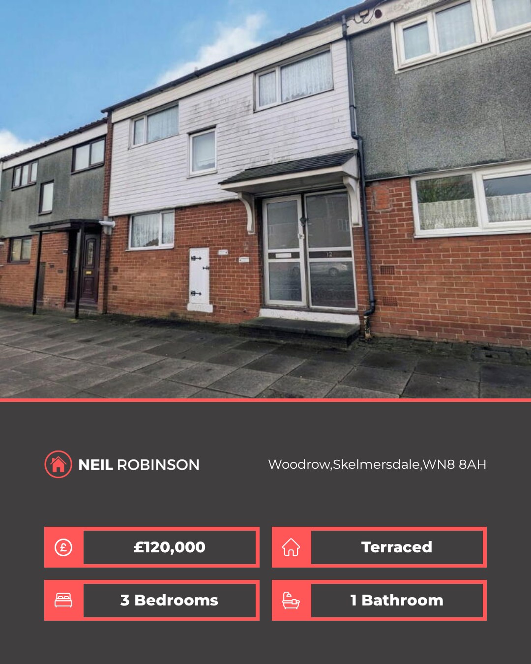✨ Featured Property For Sale ✨
📍 Woodrow,Skelmersdale,WN8 8AH
🏠 3 Bedroom, Terraced. Offers Over £120,000
Spacious three bedroom terraced property available for sale in the popular residential area of Woodrow situated in Old Skelmersdale.
◾ Popular Old Skelmersdale Location
◾ Spacious Family Home
◾ Large Lounge & Dining Area
◾ Fitted Kitchen
◾ Three Bedrooms
◾ Fitted Bathroom
◾ Enclosed Rear Garden
◾ Parking Available
◾ Freehold Tenure
◾ No Chain!
For more information please visit our website or contact us via:
📍 | Skelmersdale Office
📞 | 01695 355110
🌎 | www.neilrobinson.co.uk