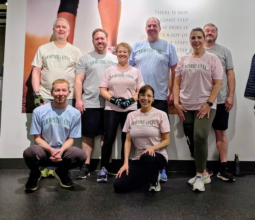 This is the 5:30am morning crew..
Equal parts strength training and comedy hour.
They support each other, hype each other up… and roast me whenever possible.
Wouldn’t have it any other way. 🩷💪🏼
#gymcommunity #morningcrew #friendsandfamily #supportive #fortunateyouth