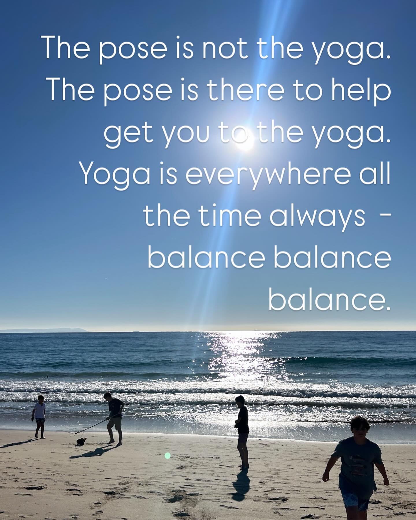 The pose is not the yoga. The pose is there to help you get to the yoga. Yoga is possible in everything. It is everywhere, always: balance balance balance.
Wishing you all a peaceful 31st and a 2025 of balance in all things. 💙