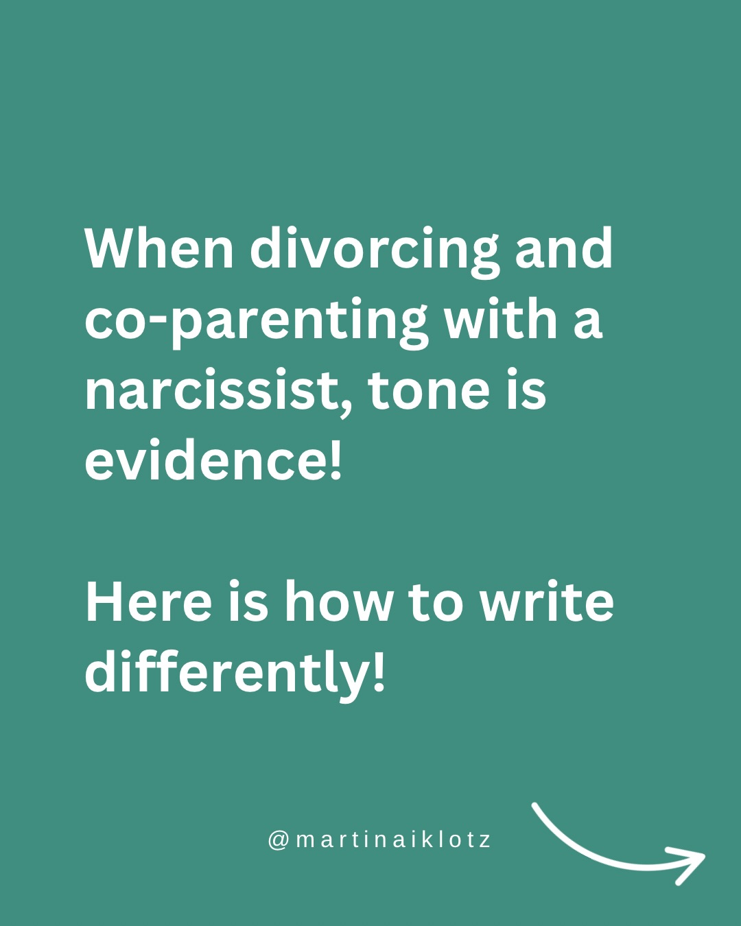 When you’re divorcing and co-parenting with a narcissist, it’s not just what you say that matters.
It’s how you say it.
In family court, tone is evidence.
Calm reads as credible.
Measured reads as stable.
Concise reads as confident.
Long emotional explanations might feel justified in the moment but on paper, they can read as reactive and overwhelmed.
Every message is part of a record.
Before you hit send, ask yourself:
If a judge read this, would I look regulated and child-focused?
If you struggle with staying calm, concise, and strategic in communication with a narcissistic co-parent, comment COMMUNICATION HELP and I’ll send you the link to my on-demand workshop that teaches you exactly how to communicate in a way that protects your credibility in court.
‼️ Disclaimer: this is for educational purposes only. None of what I share is legal or therapeutic advice, and it does not represent personal matters.