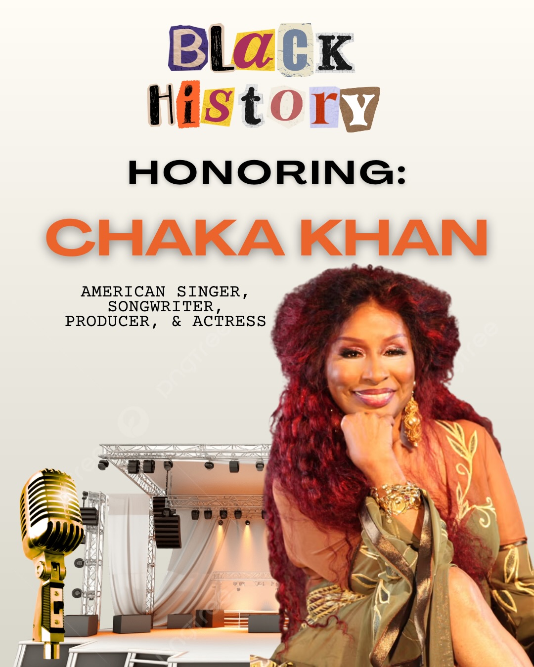 This Black History Month, we honor Chicago music icon Chaka Khan—an American singer, songwriter, producer, and actress whose voice, artistry, and trailblazing impact continue to inspire FAME Center to create, uplift, and cultivate art and culture within our community.
#Blackhistorymonth #Blackownedbusiness #ChakaKhan #SouthSideChicago #BlackArtist