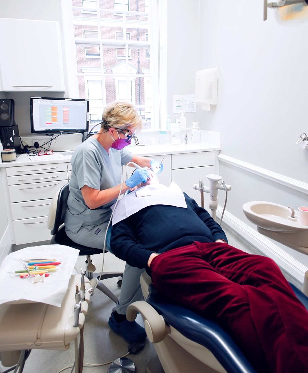 What to expect during your hygiene session at The London Centre For Prosthodontics?
Your hygiene session starts with an assessment of your gum health through a Basic Periodontal Examination (BPE).
Once that’s complete, your hygienist will proceed with ultrasonic and hand scaling to give your teeth a deep clean.
Next, you’ll receive an airflow treatment, which efficiently removes stains and particles, followed by a pre-antimicrobial rinse.
Your dental hygienist will provide feedback on your oral care habits and offer personalised tips to help you improve
your at-home cleaning routine, ensuring your oral health stays on track!
If you have not visited our practice before, you can still see one of our excellent hygienists.
Get in touch with our team to book your appointment - we look forward to seeing you soon!
The London Centre For Prosthodontics
29 Weymouth Street
London, W1G 7DB
020 7637 4518
info@londonprosthodontics.com
Monday - Friday: 7:30am - 4:30pm
#SmileMakeover #EmergencyDentistLondon #LondonDentalClinic #SmileTransformation #CosmeticDentistLondon