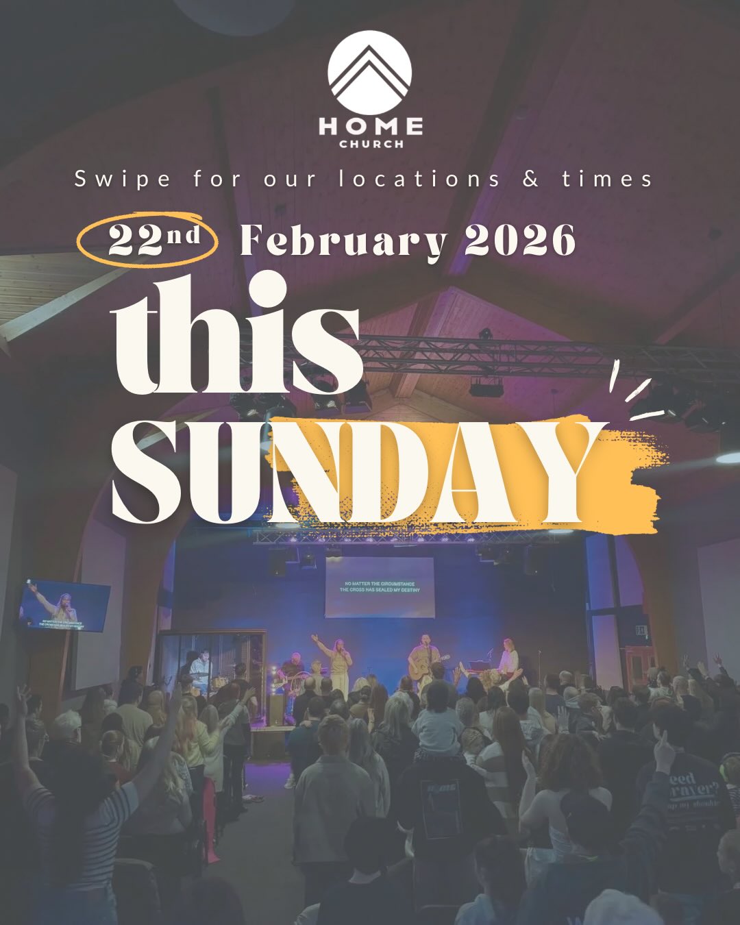 We can’t wait for this Sunday! 🙌
Join us at any of our locations and come expectant for what God is going to do.
We would love to see you and worship together as we get ready to see God move in a powerful way.
Whether you have been coming for years or it’s your first time .. we’ve saved a seat for you ! 🤍
Which service will you be attending?
#homechurch #church #jesusisreal #jesus #christian