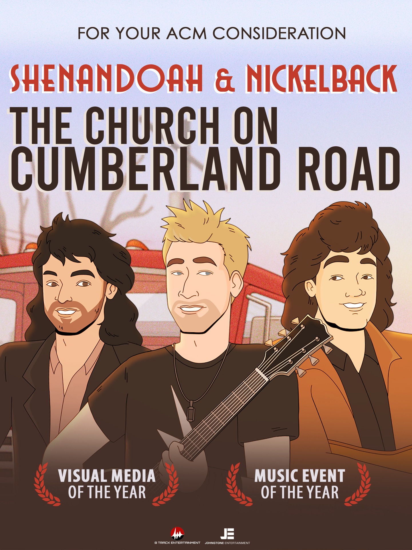First round ACM voting is now open for members. We are honored to be in the conversation with @nickelback for The Church on Cumberland Road.