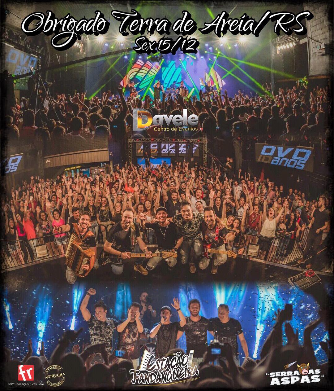 Gravação do 1º DVD do @estacaofandangueiraoficial foi um sucesso.
Obrigado a todos pela presença.
#estacao #dvd10anos #serraasaspas #sucesso