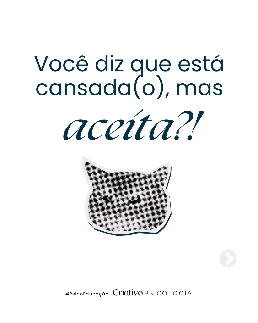 O que você tem medo de perder quando evita dizer “não”?!
As vezes os excessos não significam agenda cheia, mas uma dificuldade em se priorizar!
O quanto do seu tempo é dedicado a você?
Se você quer mudar as situações que tento te incomodam, estabeleça limites para cada uma delas 🧠
Ignorar o problema não resolve ele!
Se precisar de ajuda, nosso link 🔗 está na Bio.
💬 Compartilha esse post e comece a mudança por você!
#PsicoEducação #Limites #Mudanças #Terapia