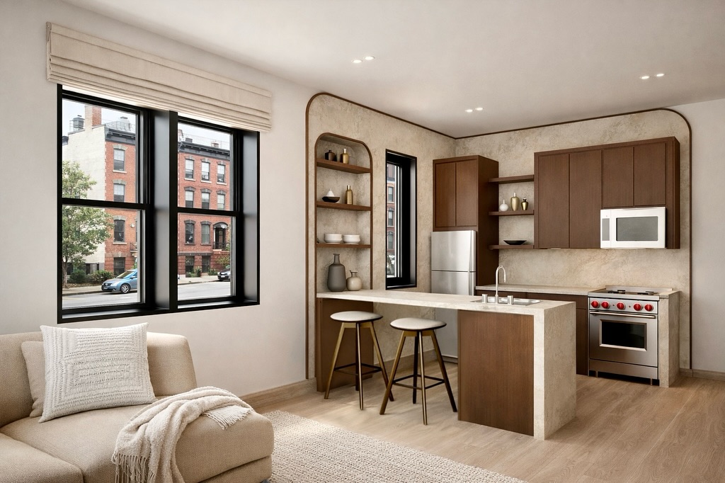 Same design, two completely different moods.
Only the color palette changed. One feels clean + minimal, the other warm + inviting.
It’s amazing what material choices can do.
If this were your home, which direction would you go?