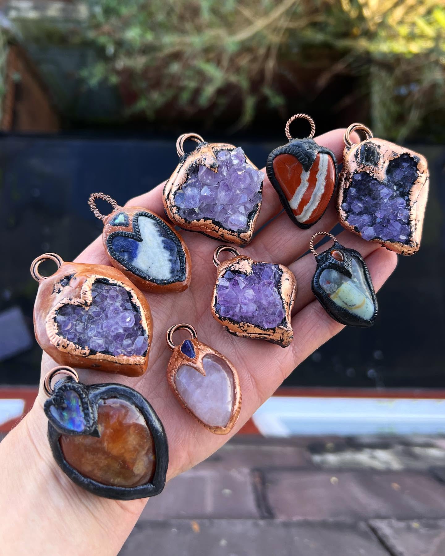 If you haven’t bagged yourself a heart talisman yet, why not treat yourself to a crystal treta as we welcome in the springtime? 🌱
Here are some of the hearts that are still available 😍
You can see all of my available talismans with prices in my ‘shop talismans’ Instagram highlight + DM me to purchase
(However, my website and big collection releases will be returning soon! 💃)
Much love, Amy x