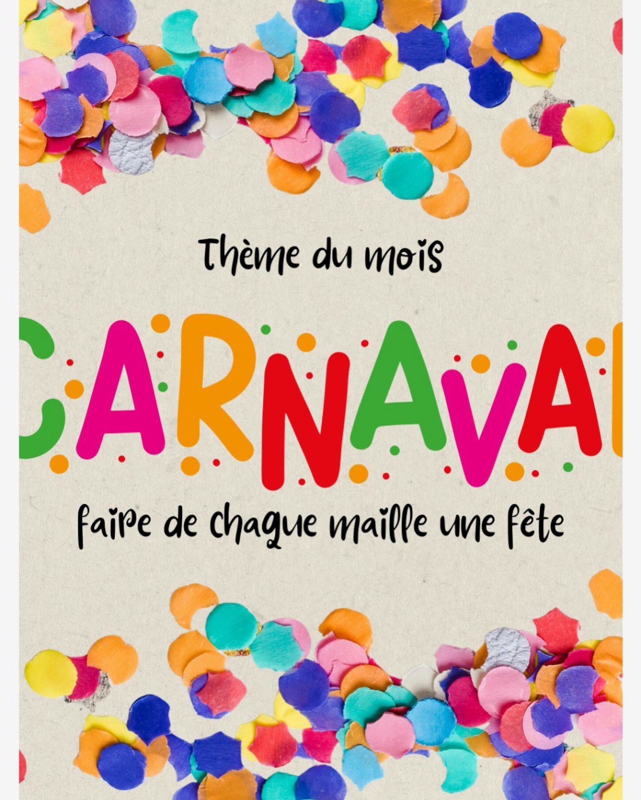 Ca fait déjà 15 ans que Panier Augustine existe…
il faut bien se renouveler un peu, non ? haha 😄
Du coup je vous propose un petit changement :
une thématique par mois avec des nouveautés qui suivent l’ambiance !
Pour mars j’ai choisi un thème bien coloré : le carnaval !
Rio, Nice, Dunkerque ou Venise… il y en aura pour tous les goûts !
Vous allez retrouver :
• plein d’accessoires de mercerie (marqueurs, protège-aiguilles, crochets décorés, etc.)
• des petits modèles à thème carnaval
• et des surprises qui arriveront au fil du mois
vous êtes prêts à faire de chaque maille une fête ?
dites-moi en commentaire votre carnaval préféré ou ce que vous aimeriez voir en premier !
tout arrive très bientôt sur le site ♡