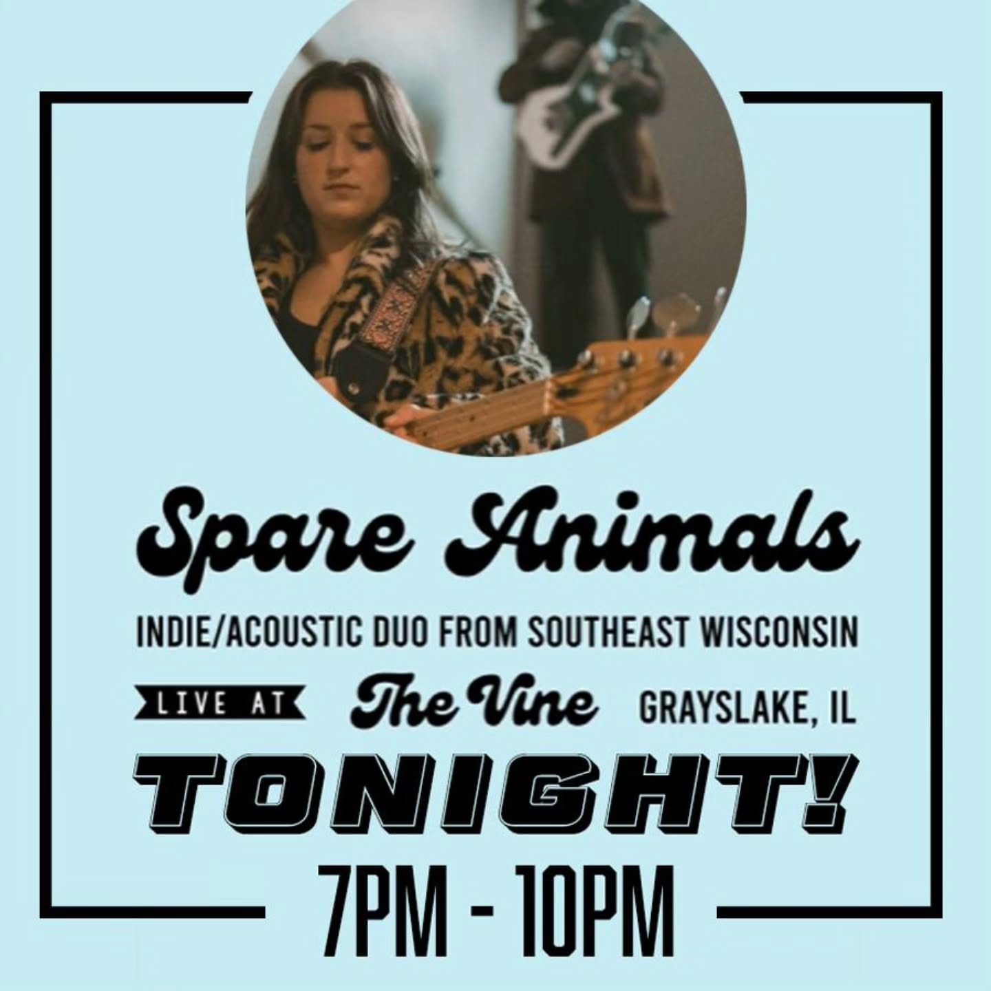 The Spare Animals Live Tonight 7pm-10pm!!