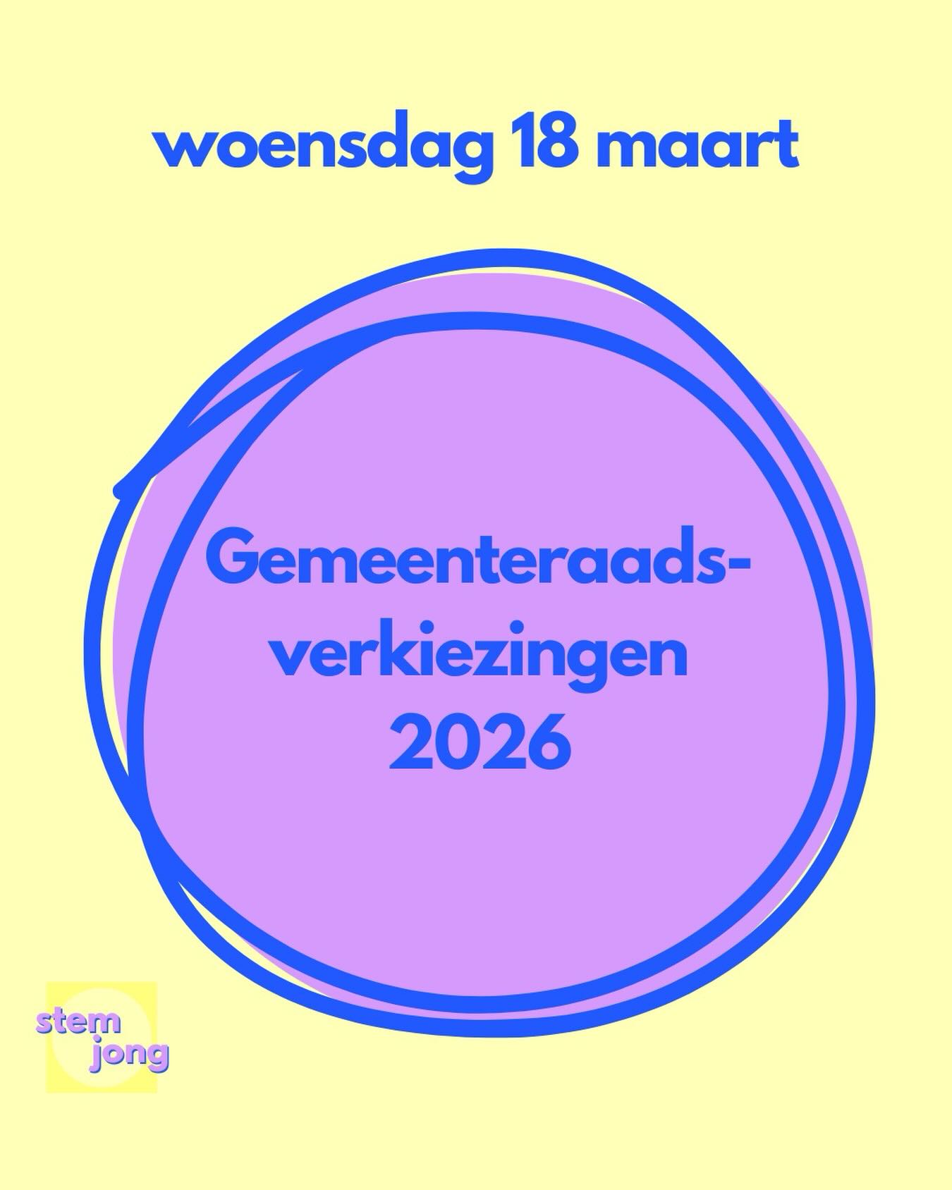 Het is al bijna zo ver, over twee weken zijn er weer verkiezingen. We mogen weer naar de stembus, deze keer voor de gemeenteraadsverkiezingen
ποΈ Staat het al in jouw agenda?
π De komende tijd delen wij de belangrijkste info voor jongeren en verkiezingen, dus blijf ons volgen en tip het aan je vrienden!
πͺπΊ Co-funded by the European Union
#stemjong #voteyoung #politiekactief #jongenbetrokken #gemeenteraadsverkiezingen2026