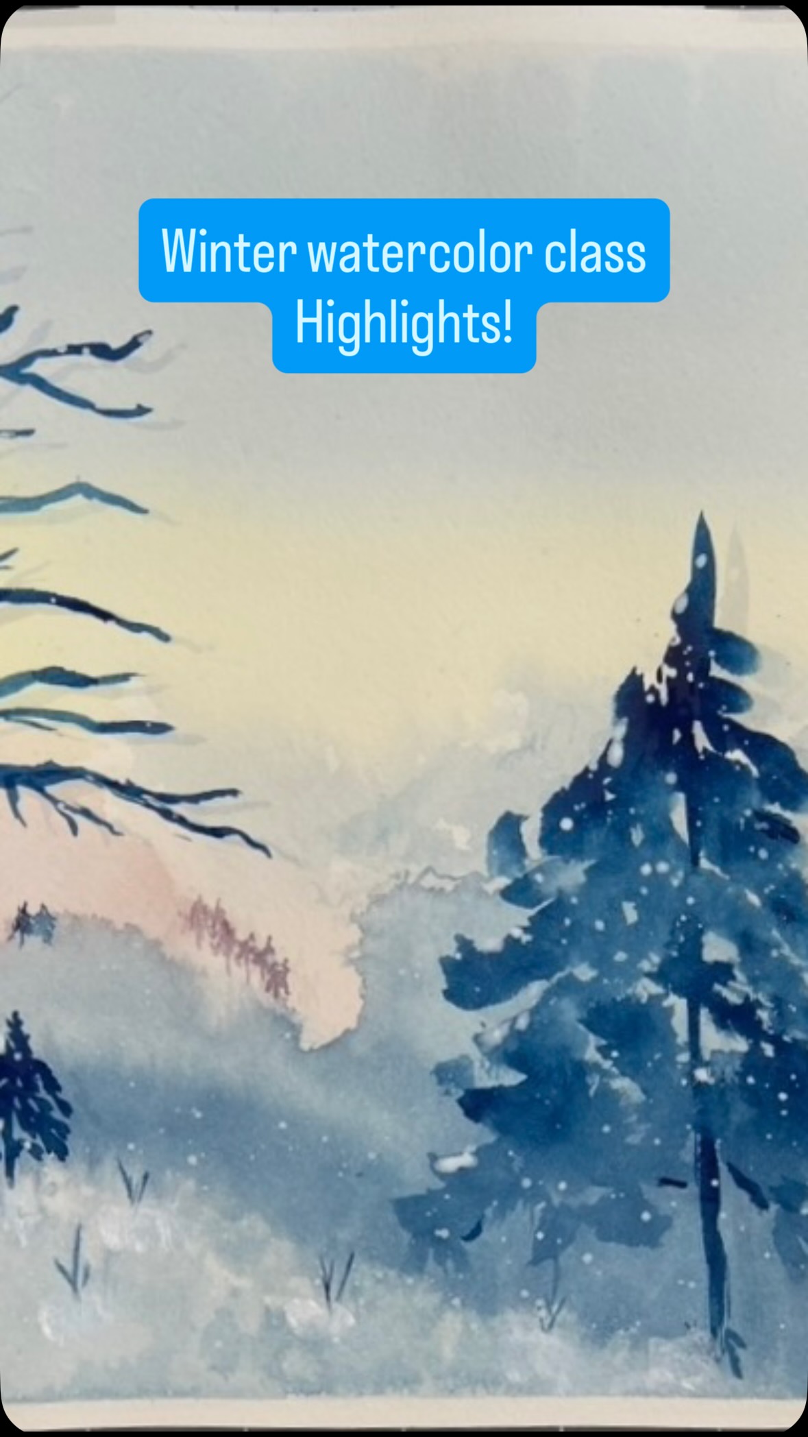 Highlights from our Winterscape Watercolor class! Artists worked on underpainting, color theory, techniques, layering, and creating texture. All under the guidance of guest instructor: Amanda McIntyre. Did you miss it? We will have another one soon!
#arteducation #watercolorclass #adultartclass #downtowndenville