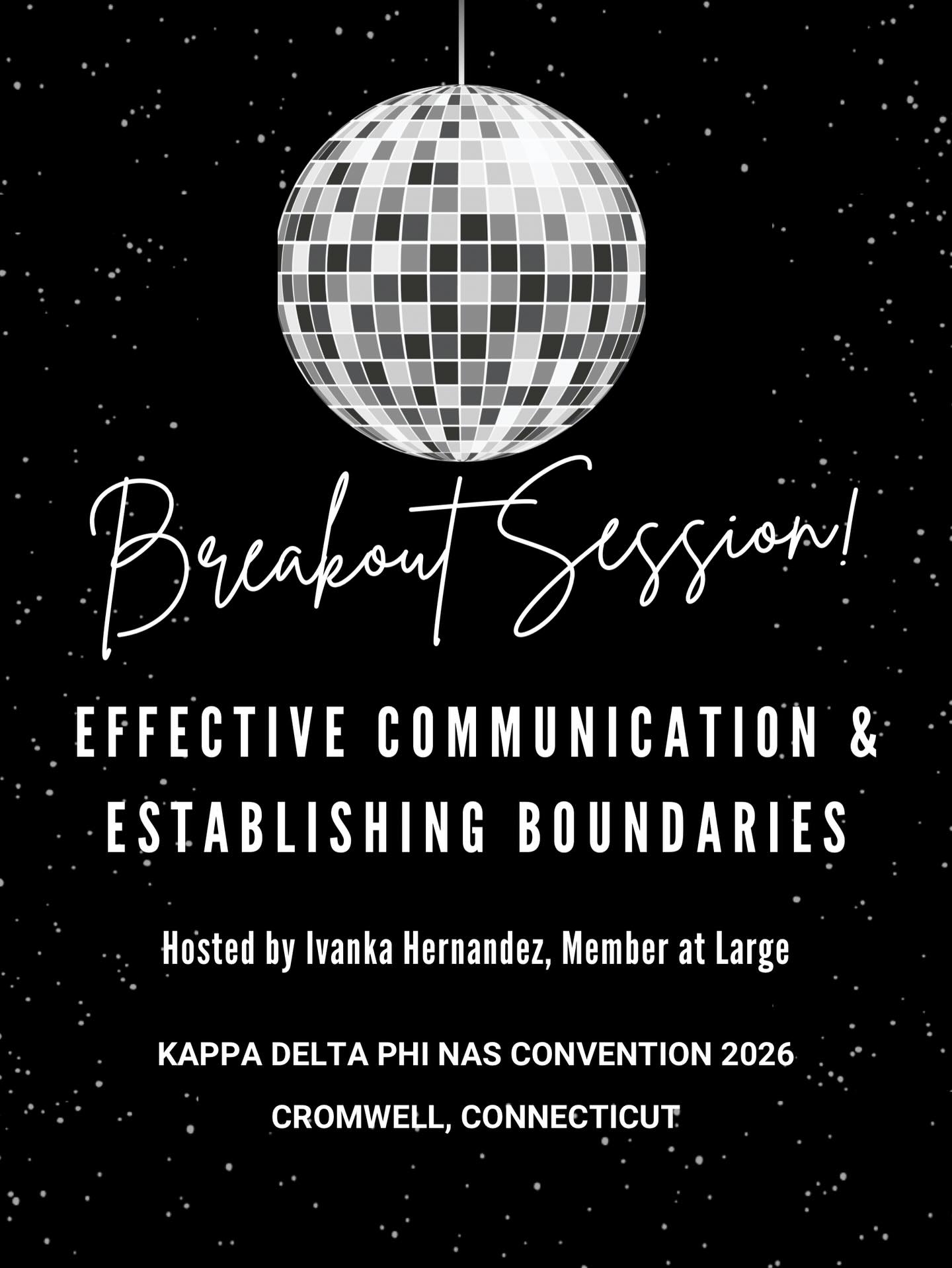 Breakout session announcement!! 📣
