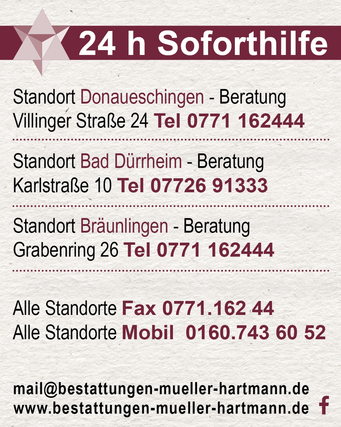 🌿 Wir sind in Donaueschingen , Bräunlingen und Bad Dürrheim rund um die Uhr für Sie da #24hsoforthilfe im #trauerfall - Ihr #bestattungsinstitut #beerdigungsinstitut #Bestattungen www.Bestattungen-müller-hartmann.de