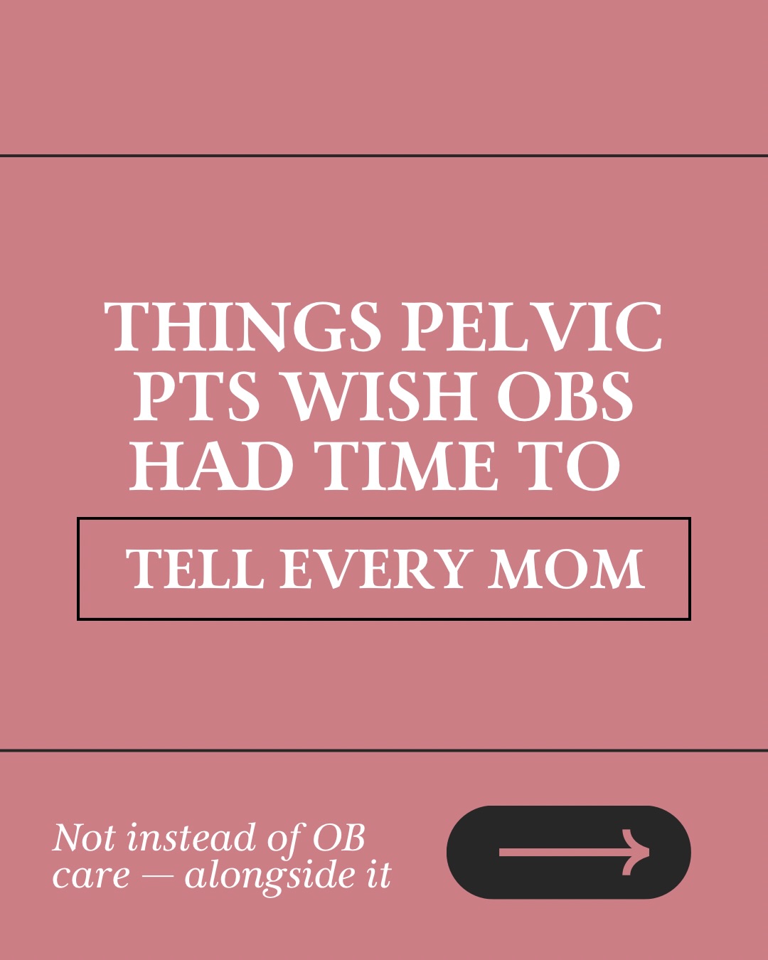 Pelvic health conversations donāt always fit into short prenatal visits.
But moms deserve this information.
Pelvic PT can help you:
Prepare your body for birth
Advocate for yourself during labor
Address symptoms early
Support shouldnāt start after delivery.
It should start sooner. š¤