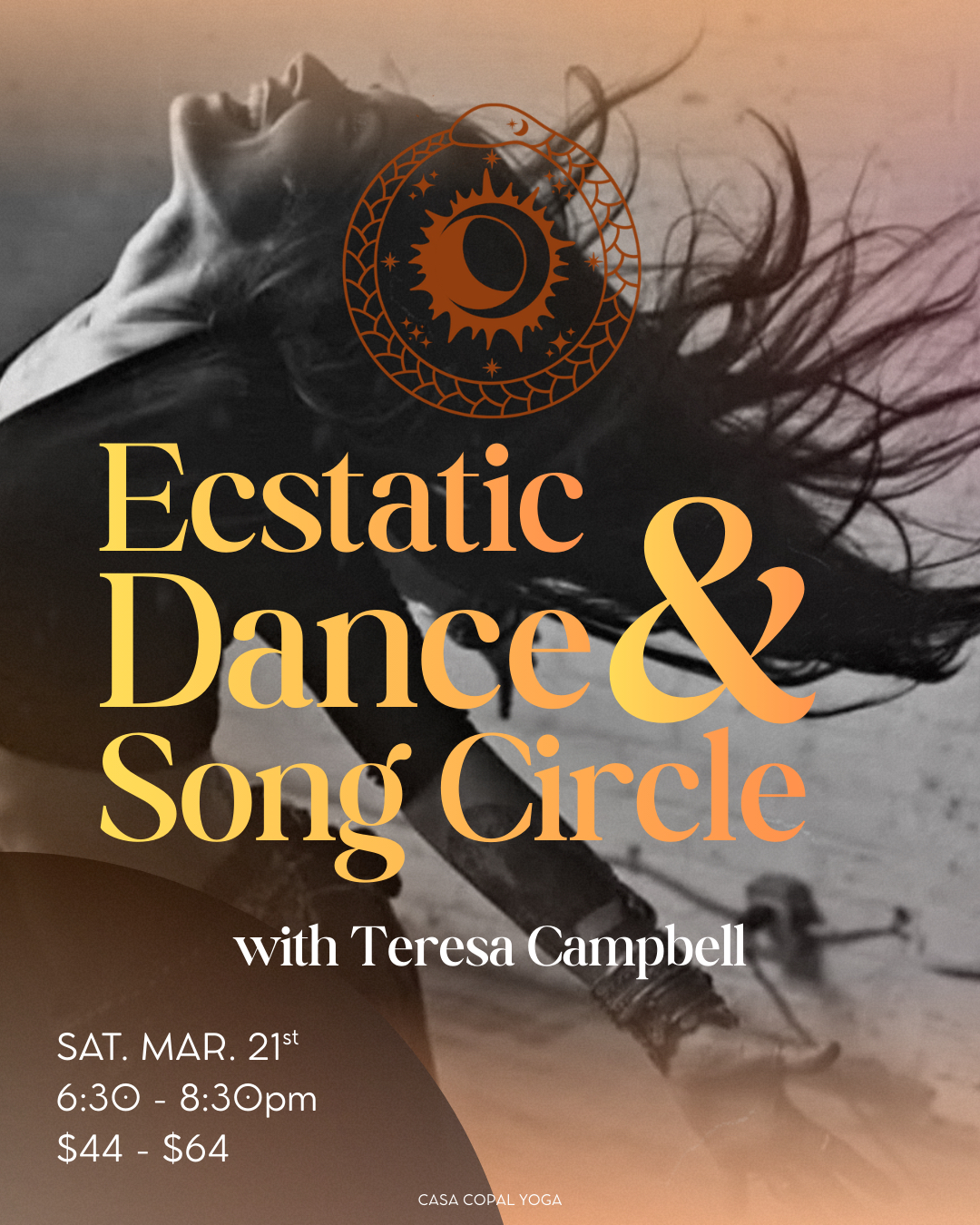 Spring Equinox: Ecstatic Dance & Song Circle ✨
Join Teresa @lalupavia for this Liberatory & Celebratory Journey!
🌿 SAT, MAR 21
6:30 - 8:30PM
Sliding Scale: $44 - $64
As we cross the threshold of the Spring Equinox, a sacred moment of balance between light and dark, we gather in community to move, sing, release, and renew.
This Ecstatic Dance & Song Circle is a welcoming, inclusive space for everyone — no dance or singing experience necessary. You will be gently guided on a journey of movement through imaginative prompts and invitations designed to spark creativity, awaken the body, and free the spirit. There will be moments of individual exploration, where you can move exactly as you are called, and moments of shared rhythm and connection as we move together in collective energy.
We will open the evening in circle, setting intentions for the new season and lifting our voices in simple, heart-opening songs. From there, we’ll flow into an embodied dance journey — a wave of sound and movement that invites you to shed what no longer serves and step into what is ready to bloom.
To close, we will soften into a restorative sound journey, allowing the nervous system to settle and the body to integrate the experience. Together we’ll rest, receive, and root into the renewal of spring.
This is a liberatory space — come as you are. Move as you feel. Sing as you’re able. Witness and be witnessed. Celebrate your aliveness.
All bodies. All identities. All expressions welcome.
Sign up via the link in our bio!
#ecstaticdance #songcircle #springequinox