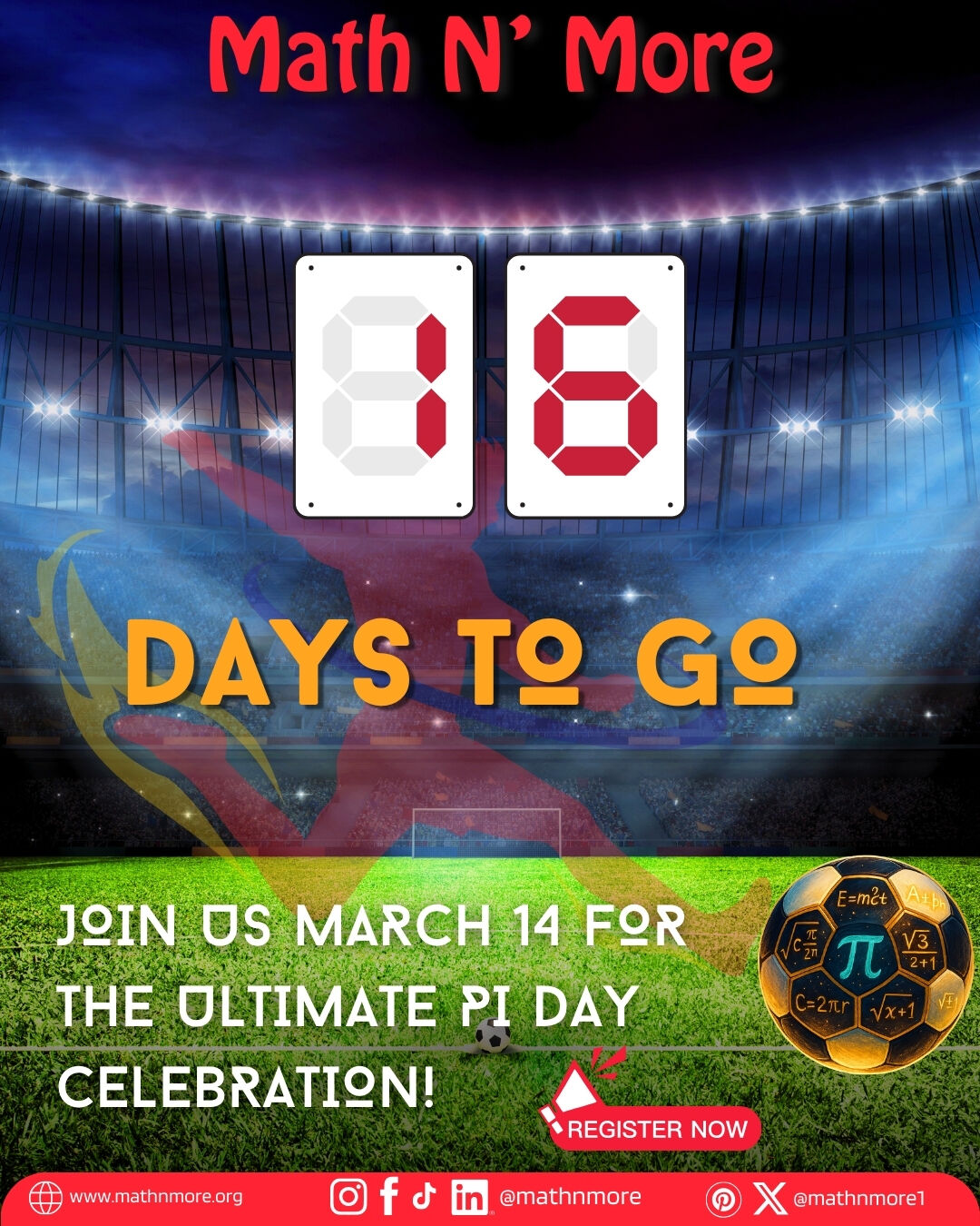 16 days until Pi Day!
Math. Games. Community. Joy.
We are counting down to the biggest celebration of the year and you are invited.
Register your scholar, sign up to volunteer, or support with a donation or sponsorship.
Part of the Atlanta Science Festival.
Tap the link in bio to join us.
#PiDay #MathJoy #STEMFun #FamilyEvents #VolunteerATL