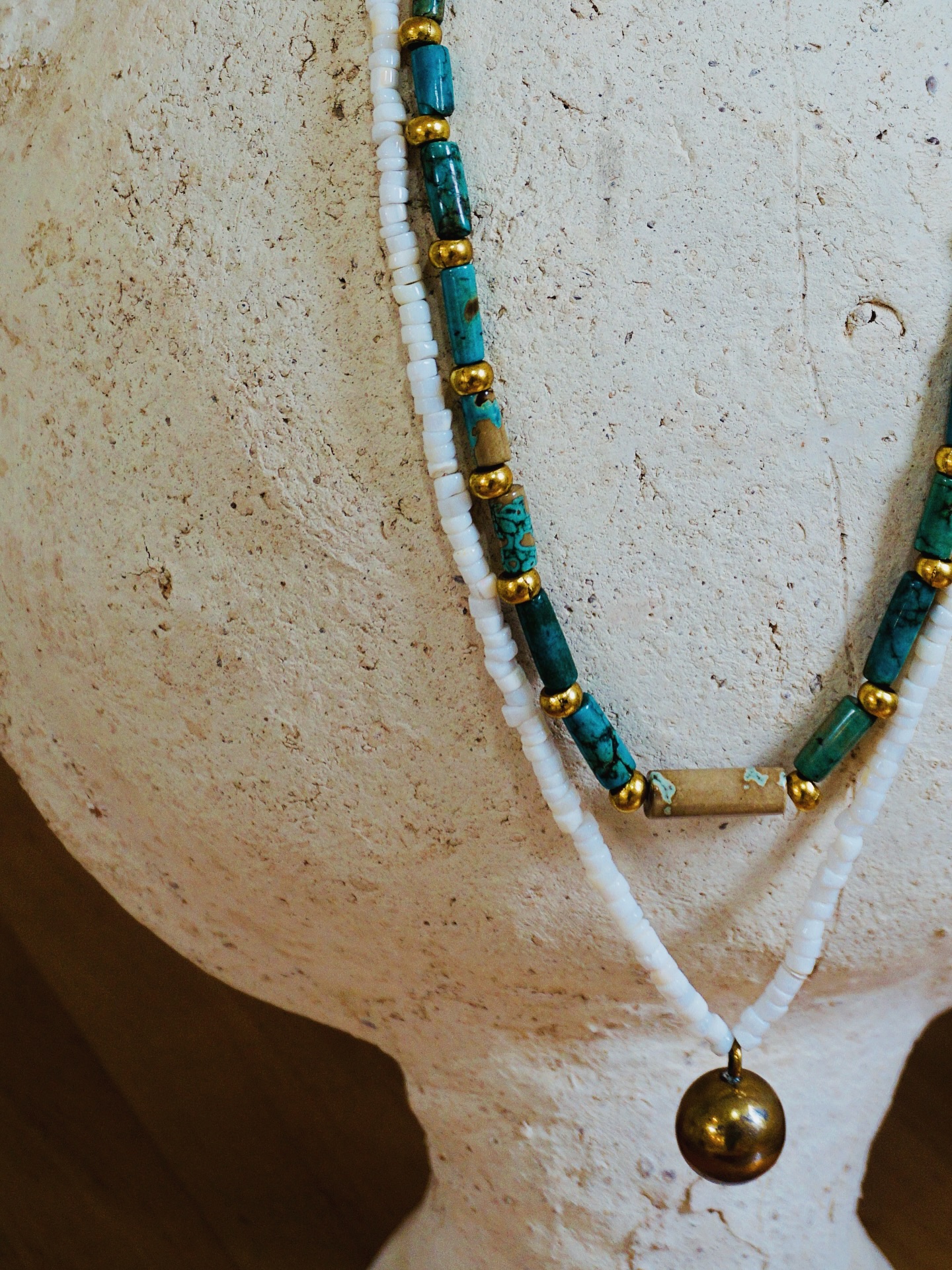 I love how this one feels…
Earth and sky meeting in turquoise.
Soft white like moonlight in white opal.
Antique Gold catching the sun in brass.
It’s layered, but effortless.
Ancient, yet so present.
The kind of pieces you reach for without thinking — because it already feels like yours.
If it’s whispering to you, don’t ignore it.
Come closer.
Adorn yourself.
#chandracollections #ancientinspired #talisman #bohemianluxury #turquoiseenergy