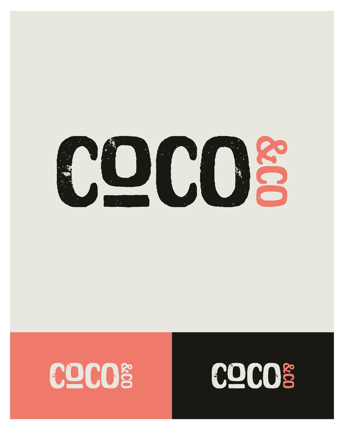 Branding identity for the upcoming Coco&Co coffee shop