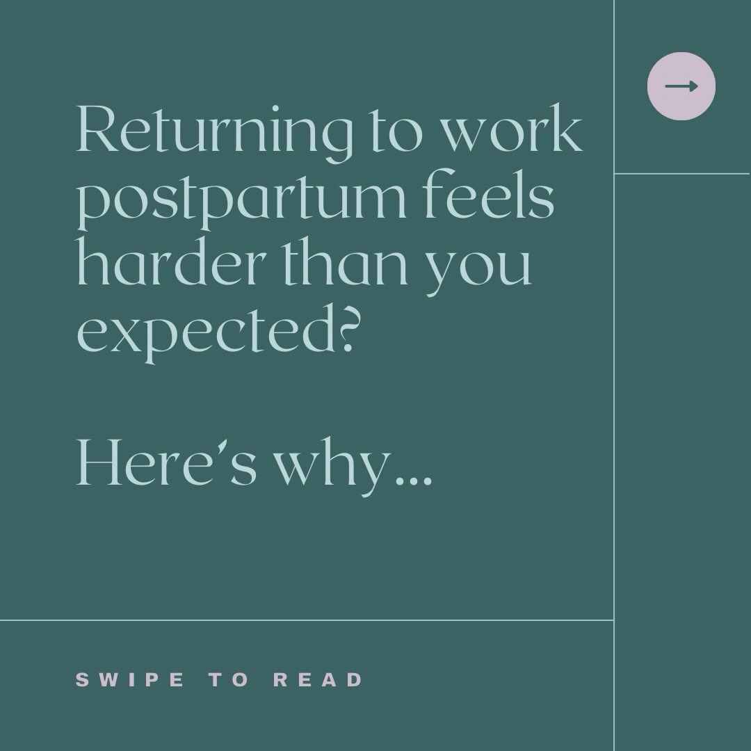 If returning to work postpartum feels heavier than you expected, you’re not imagining it.
This transition is layered — emotionally, mentally, and physically — and it requires support, not self-criticism.
➡️ Link in bio to schedule your free consultation