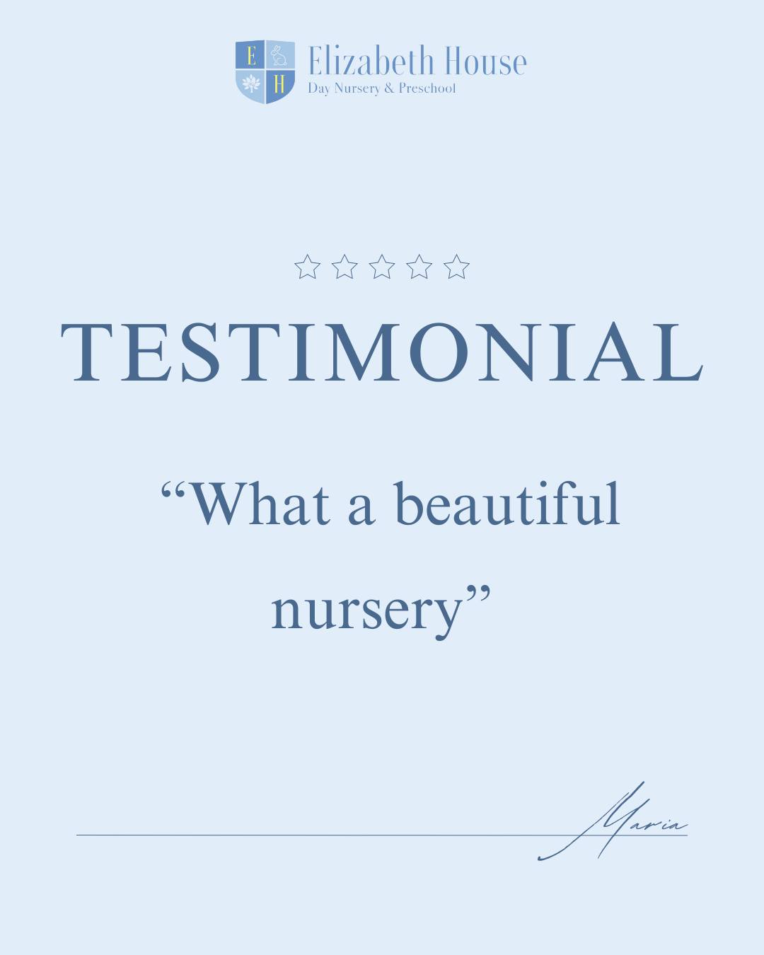 Our nursery environment has been thoughtfully designed to feel calm, welcoming and inspiring, giving children plenty of space to play, learn and feel at home every day.
Thank you for your kind words and for being part of the Elizabeth House community!
https://www.elizabethhousenursery.co.uk
#preschool #elizabethhousenursery #nursery #earlyyears #eyfs #wallingford #oxfordshire #testimonial