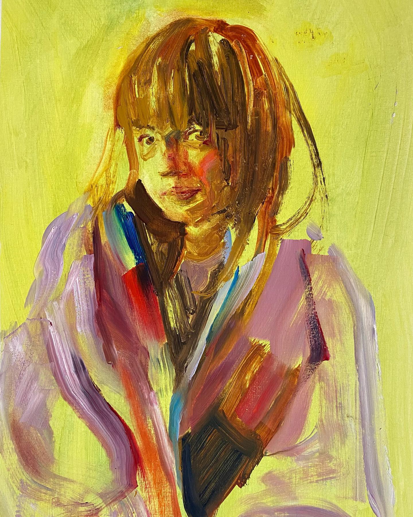 Lola
Oil on paper, 50 x 32,5 cm
Exhibition at the Wackers Eerste Helmersstraat 271 Amsterdam this weekend! 8-9 July 14:00-18:00. Along with @vincentvdende @ninagebhard @jaspersgeert @merel_sijm
#portrait #portraitpainting #oil #art #exhibition #portret #schilderij #olieverf #colourfulart #strongcolors #liliehsia