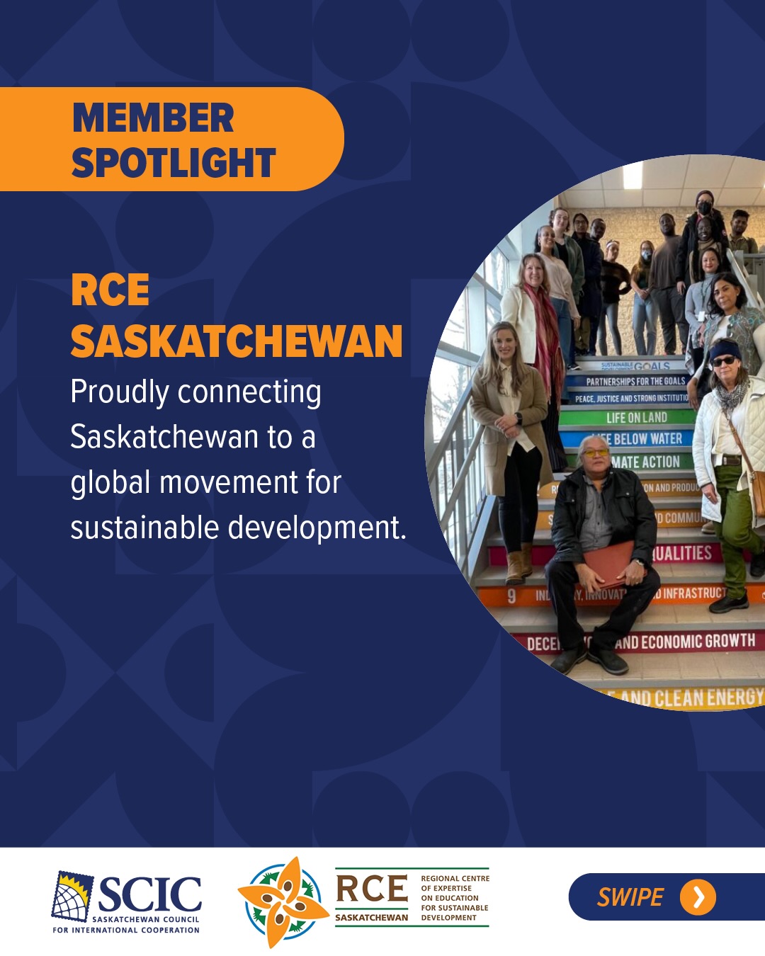 🌱 Member Spotlight: RCE Saskatchewan | @saskrce
We are proud to highlight RCE Saskatchewan and the incredible work they do to advance education for sustainable development across our province and beyond.
By connecting schools, post-secondary institutions, communities, and global partners, RCE Saskatchewan empowers people in Saskatchewan to take meaningful action on the Sustainable Development Goals. Their leadership helps turn our province into a living laboratory for sustainability — and we’re honored to have them as part of the SCIC network.
✨ Discover how you can support and celebrate sustainability in your community.
#SustainableDevelopment #GlobalCitizenship #SCICMembers
