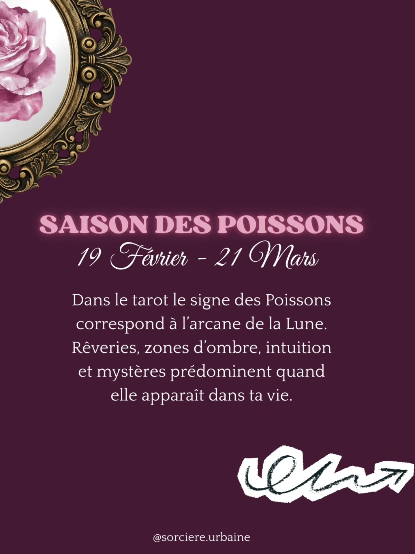 | Les Poissons sont dans la place 💫|
Depuis hier une nouvelle saison à débuter. C'est au tour des Poissons de mener la danse.
Sauras-tu écouter les conseils de La Lune 🌙, leur arcane de tarot attitré ?
Au programme de ces prochaines semaines : intuition, imagination, émotions, connexion, zone d'ombre révéler et rêveries en tout genre 🔮
Comment te sens-tu à l'approche de cette nouvelle période 💬 ?