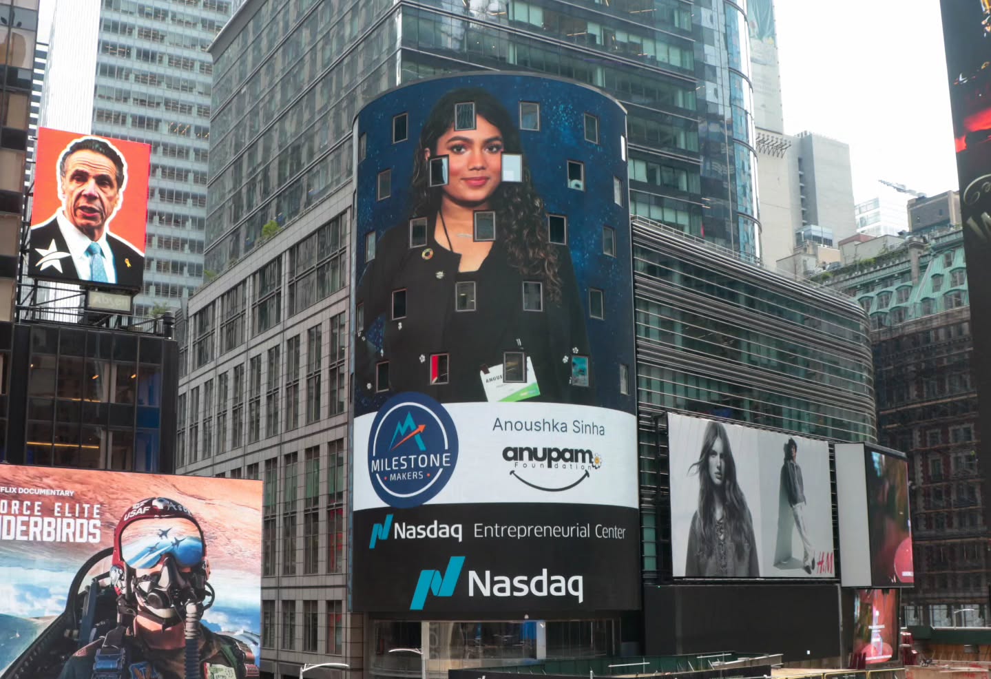 🗽Seeing myself seven stories high in Times Square, on the NASDAQ Tower in the financial capital of the world, New York City was beyond surreal.
The screen kept looping. Lights flashing. Capital moving.And there I was, my work stretched across a tower built to measure value.
I stood there looking up, thinking about where this really began.
When I was a baby, my mother was pursuing her PhD. She had already earned her MBA, but she refused to let her ambition end there.
She carried me in her arms while carrying research, deadlines, the never ending societal expectations, and the quiet pressure placed on women to choose differently.
She slept less.
She worked more.
She showed up anyway.
🥹There were sacrifices I did not understand then — opportunities she postponed, comfort she gave up, exhaustion she hid.There were rooms she entered knowing she would have to prove herself twice. There were expectations designed to contain her. She moved through them without letting them define her.
And she never allowed her constraints to become mine.
She did not make me smaller to make the world more comfortable.
She did not teach me to lower my voice or dilute my ambition.
She protected space around me so I could expand inside it.
Standing beneath the Nasdaq Tower, I felt the weight of that protection.It made me realize the impact of investing in women in girls and what compounds when a woman refuses to shrink.
It is about what becomes possible when sacrifice turns into structure.
I advocate for investing in women because I am living proof of its return.I also know the resistance that comes with insisting on space in systems that were not built for you.
That resistance did not stop her. It will not stop me.
Seven stories high, I saw the distance between a woman studying late into the night with her baby beside her and a skyline reflecting back what that perseverance can become.
Mum, this one's for you 💫