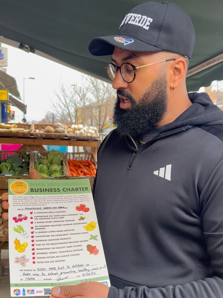 Brockley Rise has an awesome community of local businesses. Marvellous Greens and Beans is one of them.
A beautiful shop selling a vast array of exotic fruit and veg, flowers, plants, coffee, baked goods and even their own branded Juice.
Fantastic Community champions, we love how they offer free fruit to school children in the mornings. And free babychinos 🫶🏼
The Good Food Charter highlights all their postive credentials they are offering their customers and community
💚 Refill - bring your own coffee cup for discount
💚 Breastfeeding friendly cafe
💚Healthy Start Card accepted
💚Serving the community through food with free fruit for children
💚 FairTrade
💚London Living Wage employer
💚Offer Vegan Vegetarian options
💚Locally sourced farm fresh fruit and veg boxes.
if you know a community hero💪
or would like to join the Good Good Lewisham Business network please DM us.
#shoplocal #lewisham #lovelewisham