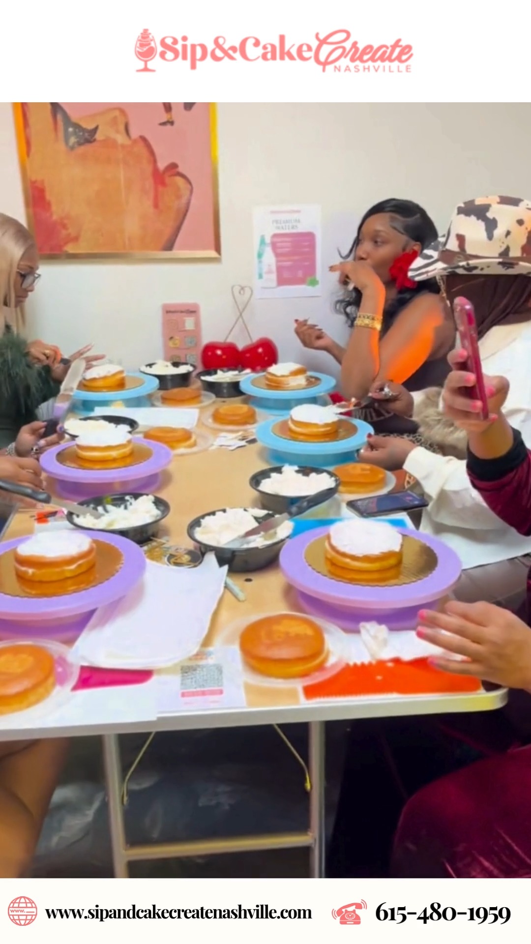 See how much you enjoy at Sip & Cake Create Nashville, where every visit turns into a celebration of creativity, laughter, and sweet moments.
From decorating delicious cakes to sharing fun with friends, the experience is designed to spark joy and unforgettable memories.
Whether itโs your first visit or your next outing, the vibrant atmosphere, hands-on activities, and tasty treats make every second exciting. Come join the fun, express yourself, and discover just how delightful creating can be.
.
.
๐ณ๐๐๐๐ ๐ด๐๐๐ ๐๐ป ๐ณ๐๐๐ ๐๐ ๐๐๐ ๐ฉ๐๐๐
๐ญ๐๐๐๐๐ ๐๐ ๐๐ป @sipandcakecreatenashville
.
.
#sipandcakecreatenashville #CakeArt #CakeDesign #CreativeBaking #CakeDecoratingFun #BakeAndCreate #EdibleArt #CakeTime #BakersOfInstagram #NashvilleEvents #SweetCreations #CakeStudio #CreateAndCelebrate #CustomCakes #CakeInspiration #SweetMoments #BakingExperience #CakeDecorators #FunWithFrosting #YourCakeYourArt