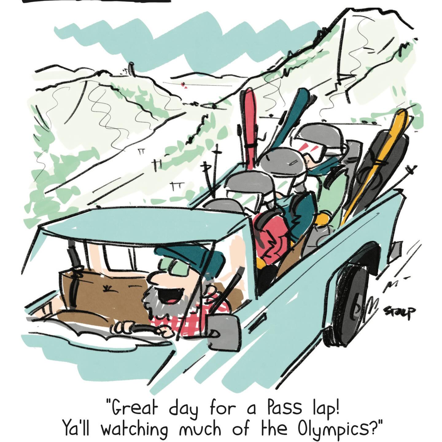 Who’s piloting?
#winterolympics #backcountryskiing #tetonpass #hitchhiking #bobsled