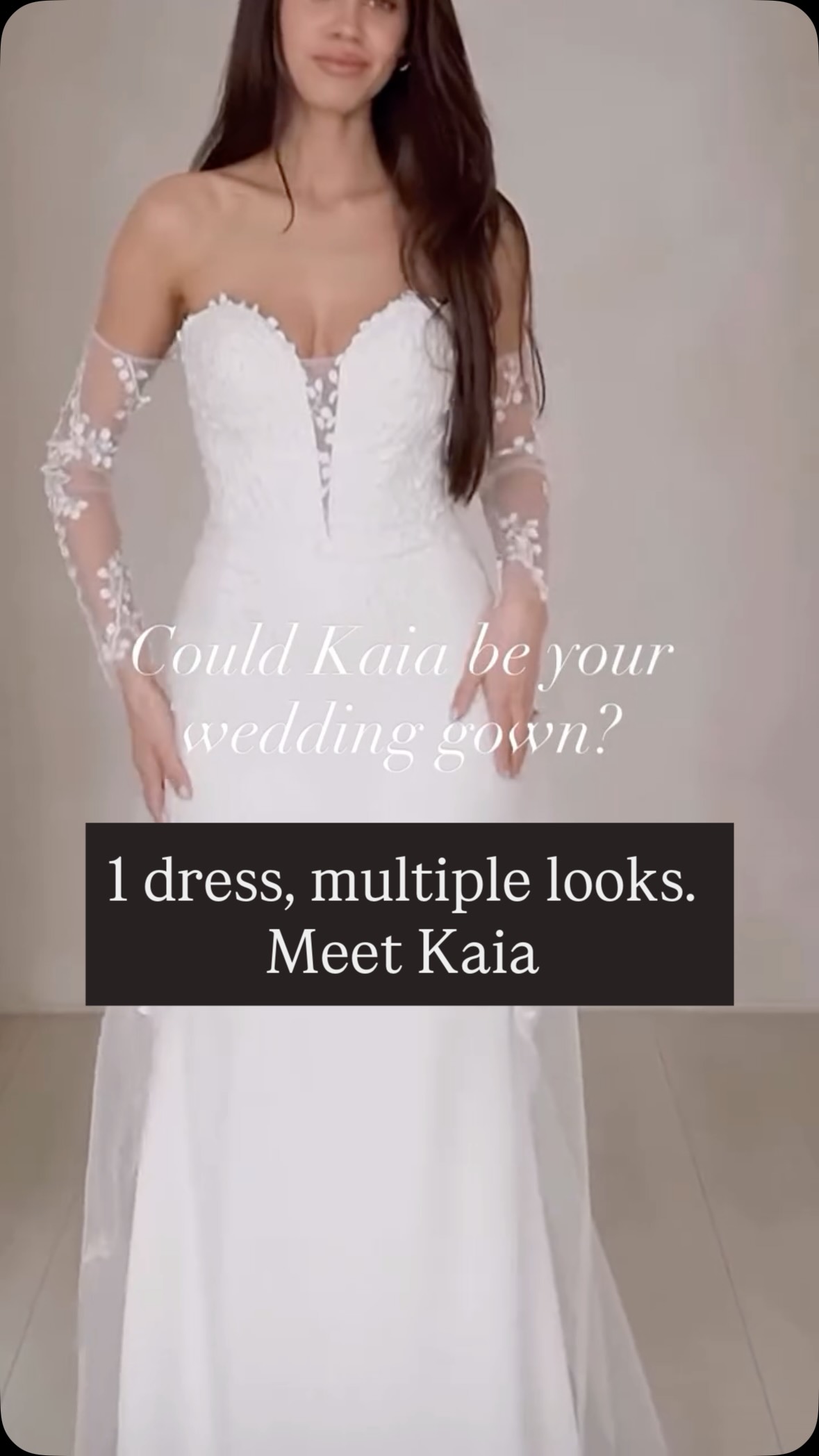 Introducing Kaia, the epitome of elegance and versatility. Crafted with exquisite buttery soft stretch crepe and adorned with delicate lace appliqué, Kaia is a true showstopper. Her unique features include:
*Versatile styling options*: strapless, spaghetti straps, drop sleeves, or detachable sleeves to reflect your unique style
*Detachable train*: add or remove as you please for a dramatic entrance or effortless movement
*Exquisite lace appliqué*: delicate, intricate details that elevate her overall design
Be one of the first to experience Kaia at Ivory & Blush. Book your appointment today!
.
.
.
@loveandlibertybridal #bridetobe #uniqueweddinggown #weddingdress #weddingreel