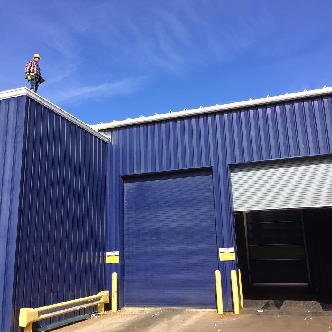 New 7” industrial gutter project. #minervaohio #flatroof #gutter #commercialgutters #ohiocontractors