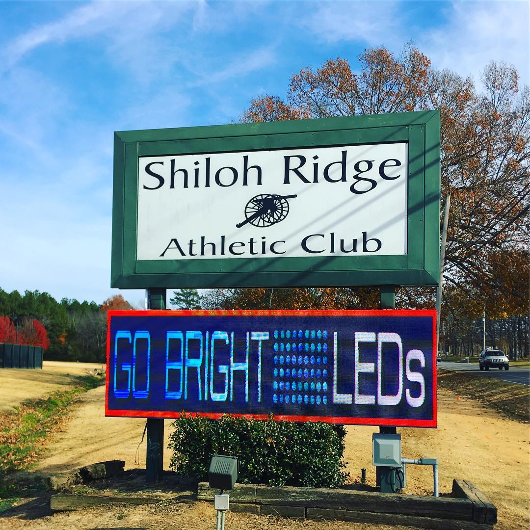 Another beautiful sign project completed. Thanks to @shiloh_ridge8822 for trusting GoBrightLEDs.com with their business advertising needs.