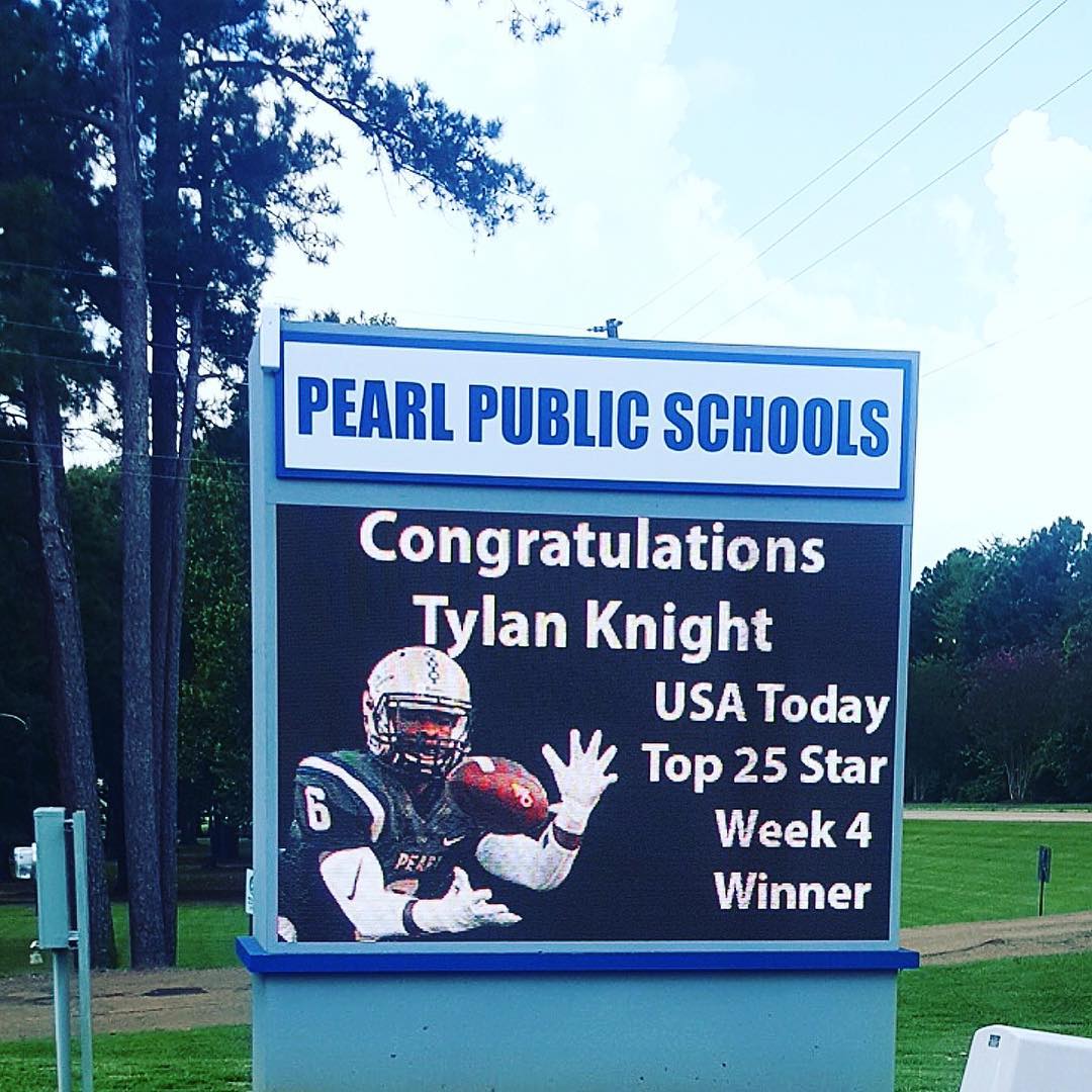Pearl Public Schools is making a statement that everyone can see! Congrats young man!