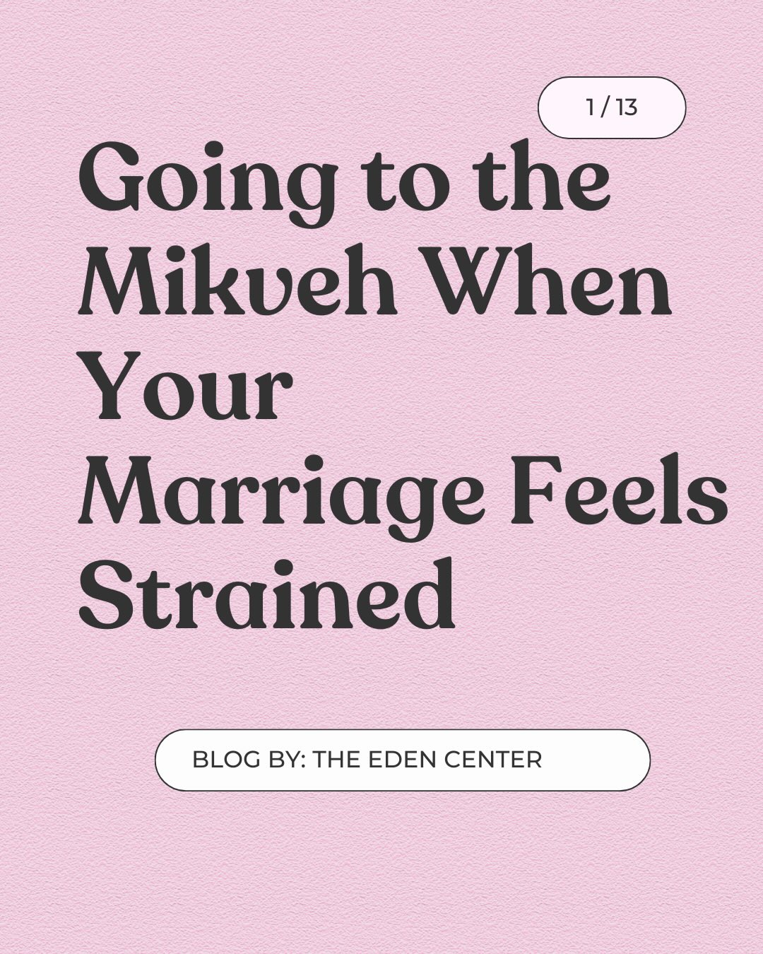 Going to the mikveh when your marriage feels strained can be heavy, emotional, and confusing. 💭
In our latest blog, we explore how to approach this experience with sensitivity, honoring your relationship, your emotions, and your spiritual journey.
Because mikveh isn’t just a ritual, it’s a moment of connection, reflection, and courage. 🌿
✨ Link in bio to read.