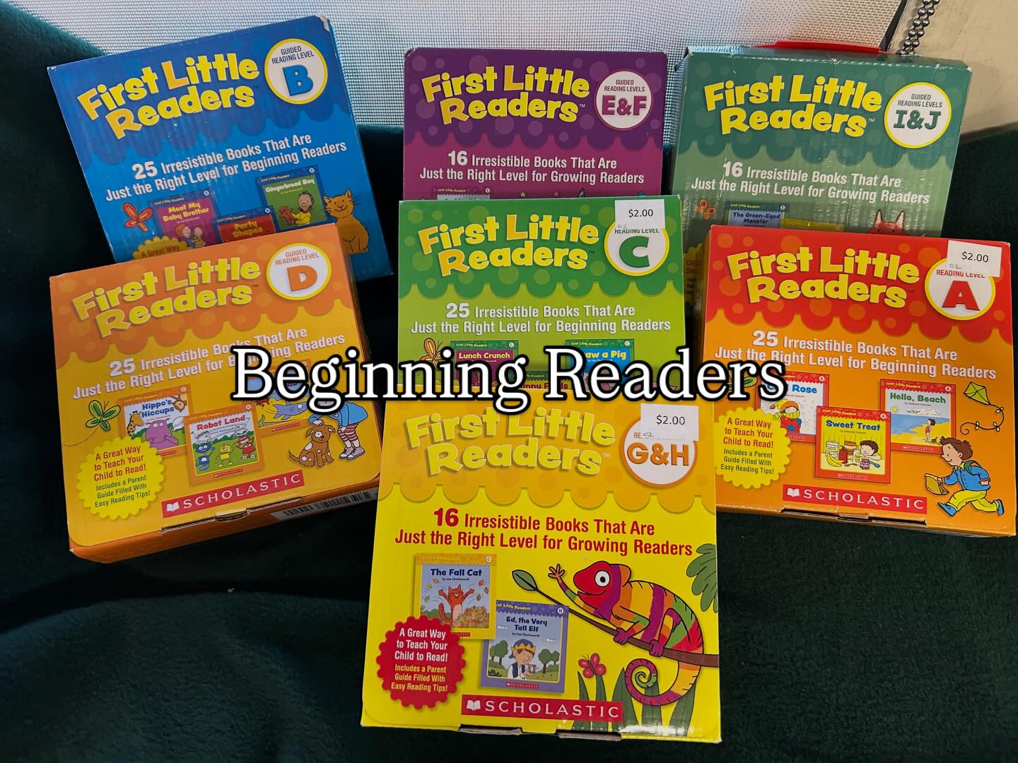 For parents and homeschoolers, there is a wonderful collection of beginner readers in little carry around boxes. Available on the front counter of the bookstore. #friendsofthecamarillolibrary #beginningreaders #books #read #donate