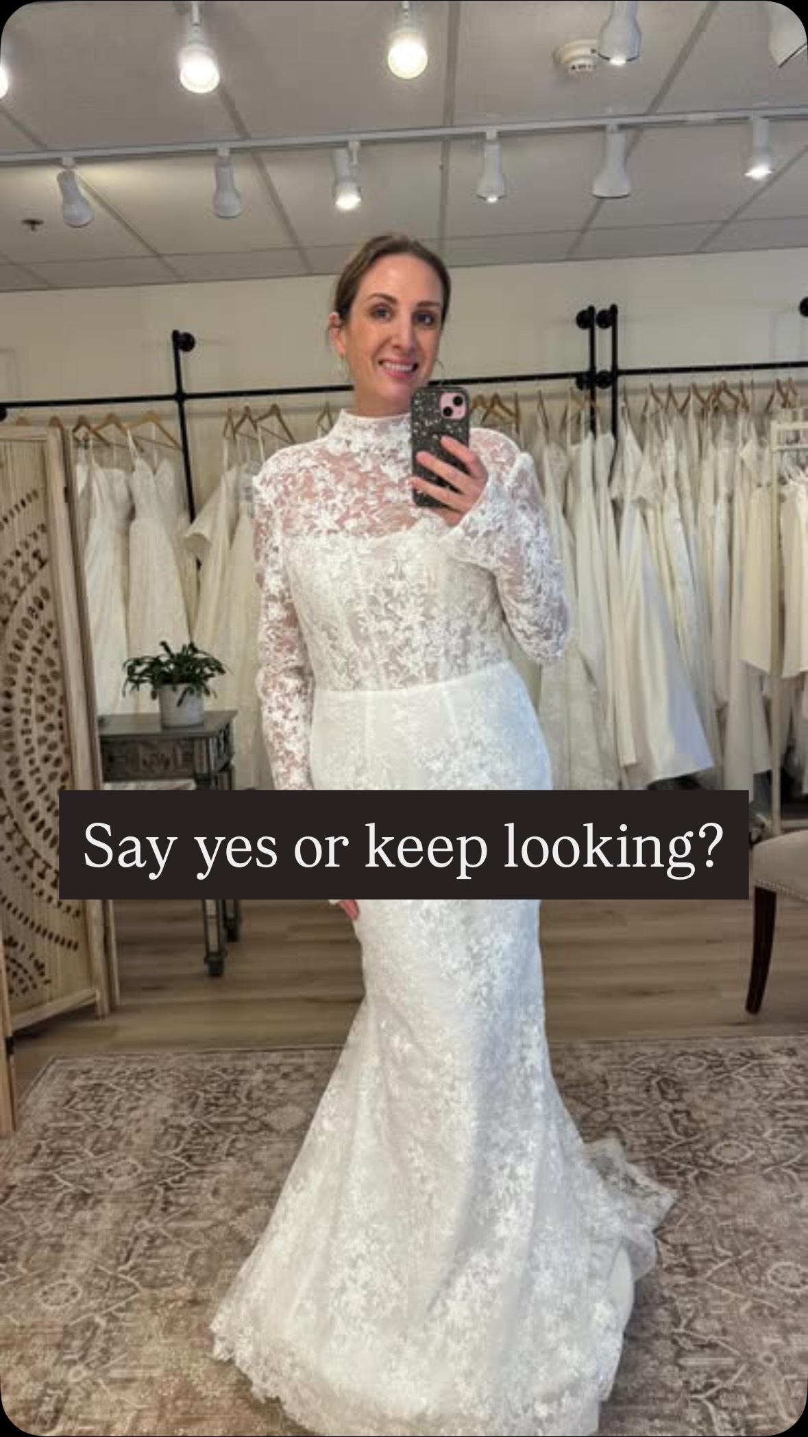 Winter wonderland vibes ❤️❤️ For those planning a cozy winter wedding, high-neck gowns are totally in, and an up-do can really make the look shine. Would you wear this style for your big day? 🤔 #winterwedding #HighNeckDress #viral #foryourpage #fyp