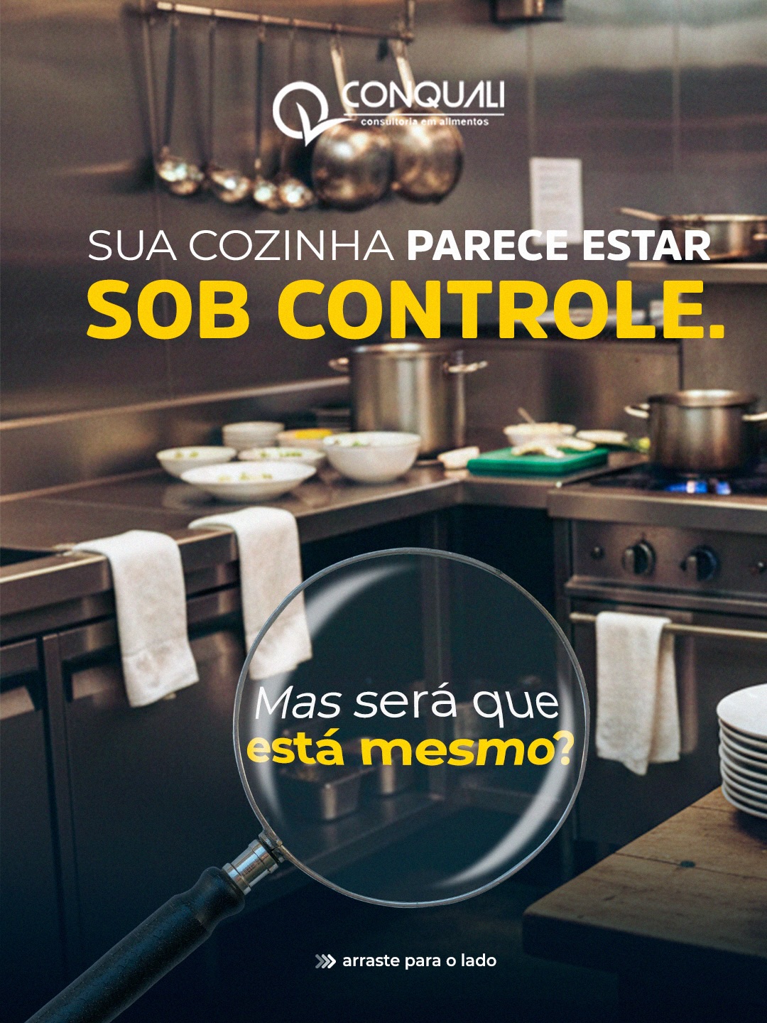 Parece organizado.
Parece limpo.
Parece sob controle.
Mas gestão sanitária não se mede pela aparência, se mede por processo.
Muitos negócios acreditam que estão seguros porque a equipe foi treinada uma vez, porque existe um checklist impresso ou porque a cozinha “está limpa”.
O problema é que, sem estrutura, nada se sustenta.
Quando você percebe, surgem as perguntas:
– Os procedimentos estão documentados e atualizados?
– Os registros são preenchidos corretamente?
– A equipe mantém o padrão mesmo sem supervisão?
– Você saberia exatamente o que apresentar em uma fiscalização?
É nesse ponto que muitos negócios travam, são autuados ou perdem credibilidade.
A Conquali atua estruturando rotinas, padronizando processos e organizando documentos para que sua operação esteja preparada não apenas para a fiscalização, mas para crescer com segurança e previsibilidade.
Se hoje sua cozinha “parece” sob controle, talvez seja hora de verificar se ela realmente está.