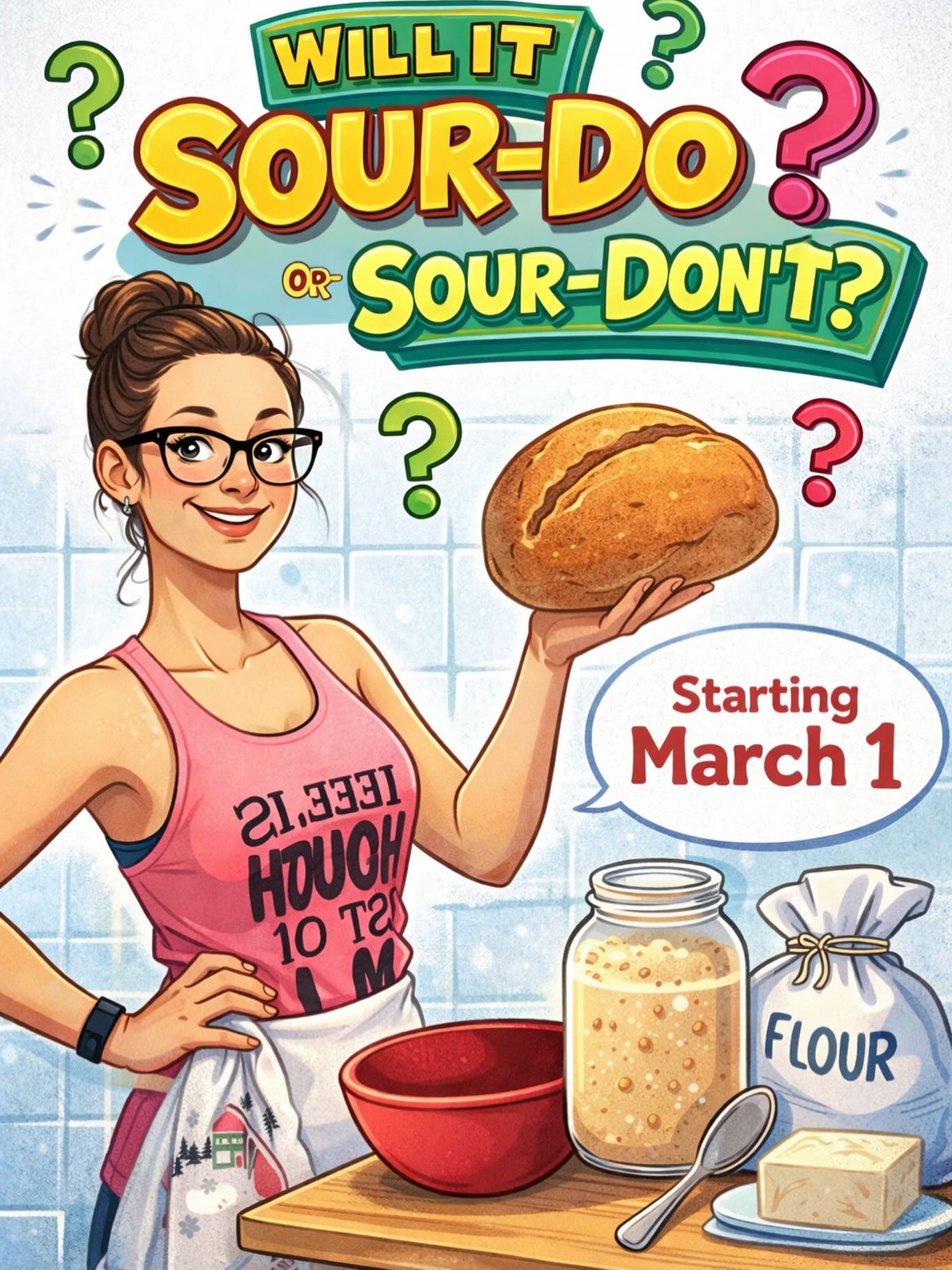 Will it Sour-Do or Sour-Don’t TikTok series is starting March 1. Head on over and watch me add things to my sourdough to see if it is a do or don’t.
#Sourdough #sourdoughbread #thisorthat #gutfriendly #sourdoorsourdont