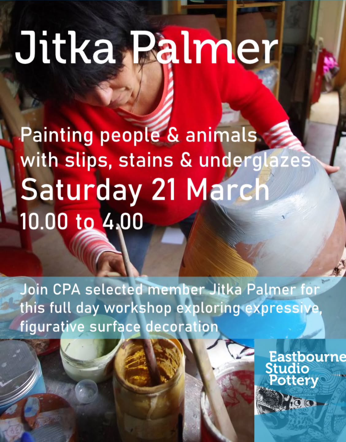 We're really excited to welcome Craft Potters Association selected member @jitkapalmer to the studio in March to lead this very special one day workshop focusing on how to use slip, underglaze and stain in an expressive and figurative way
With Jitka's deep understanding of anatomy, you will be guided how to approach depicting animal and human subjects with energy and character
Saturday 21 March
10.00 to 4.00
Book online via link in bio