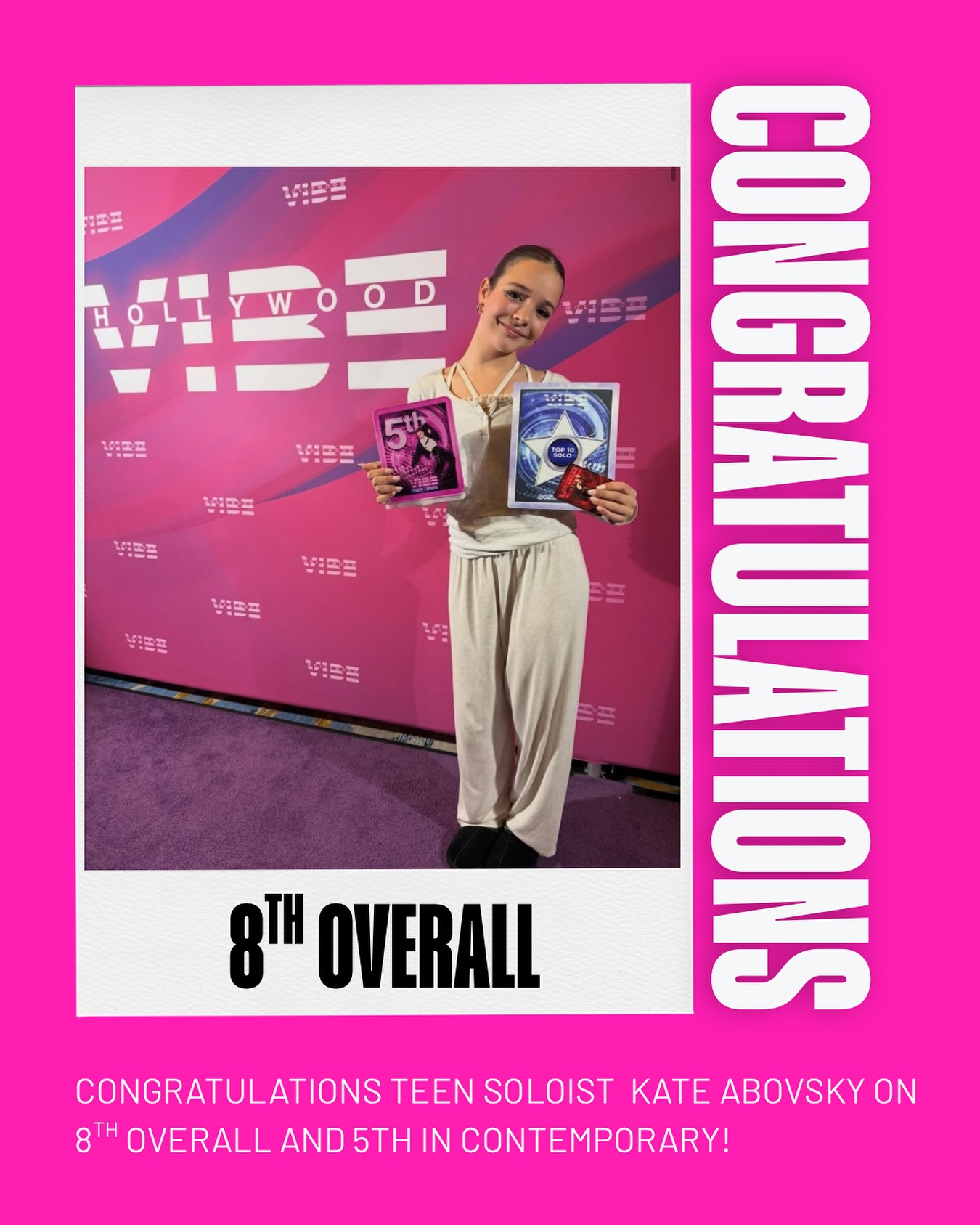 Congratulations @kateabov_dancer ⭐️🤍