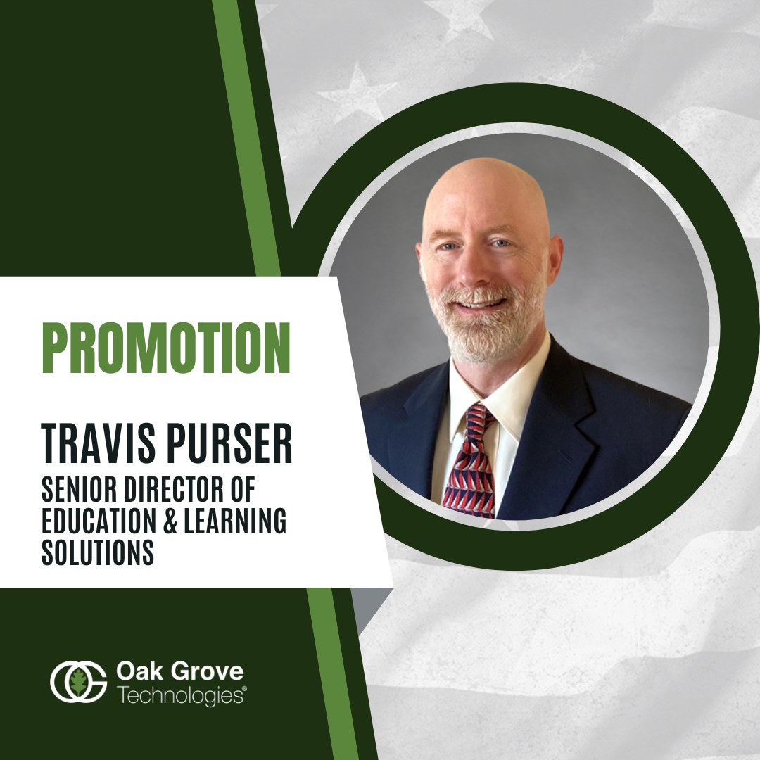 Weโre excited to continue our Employee Spotlight series by celebrating the incredible talent at Oak Grove Technologies. Today, weโre proud to recognize Travis Purser on his well-deserved promotion to Senior Director of Education & Learning Solutions!
Congrats Travis!
#OakGroveTechnologies #OurServiceContinues #EmployeeSpotlight #CelebratingSuccess #CareerGrowth #Promotion
