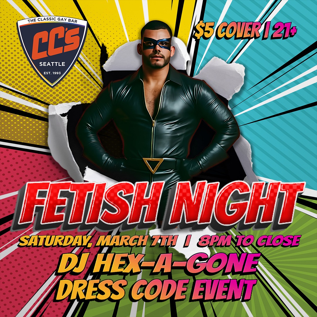 FETISH NIGHT: KINKY GEEK FREAKS
Come out and show off your Comic Fetish. From a Hero to a Villain to neither, wear something that makes you feel SUPER!
Beats by DJ Hex-A-Gone
The Dress Code will be enforced and Spandex is encouraged! Please review the policy.