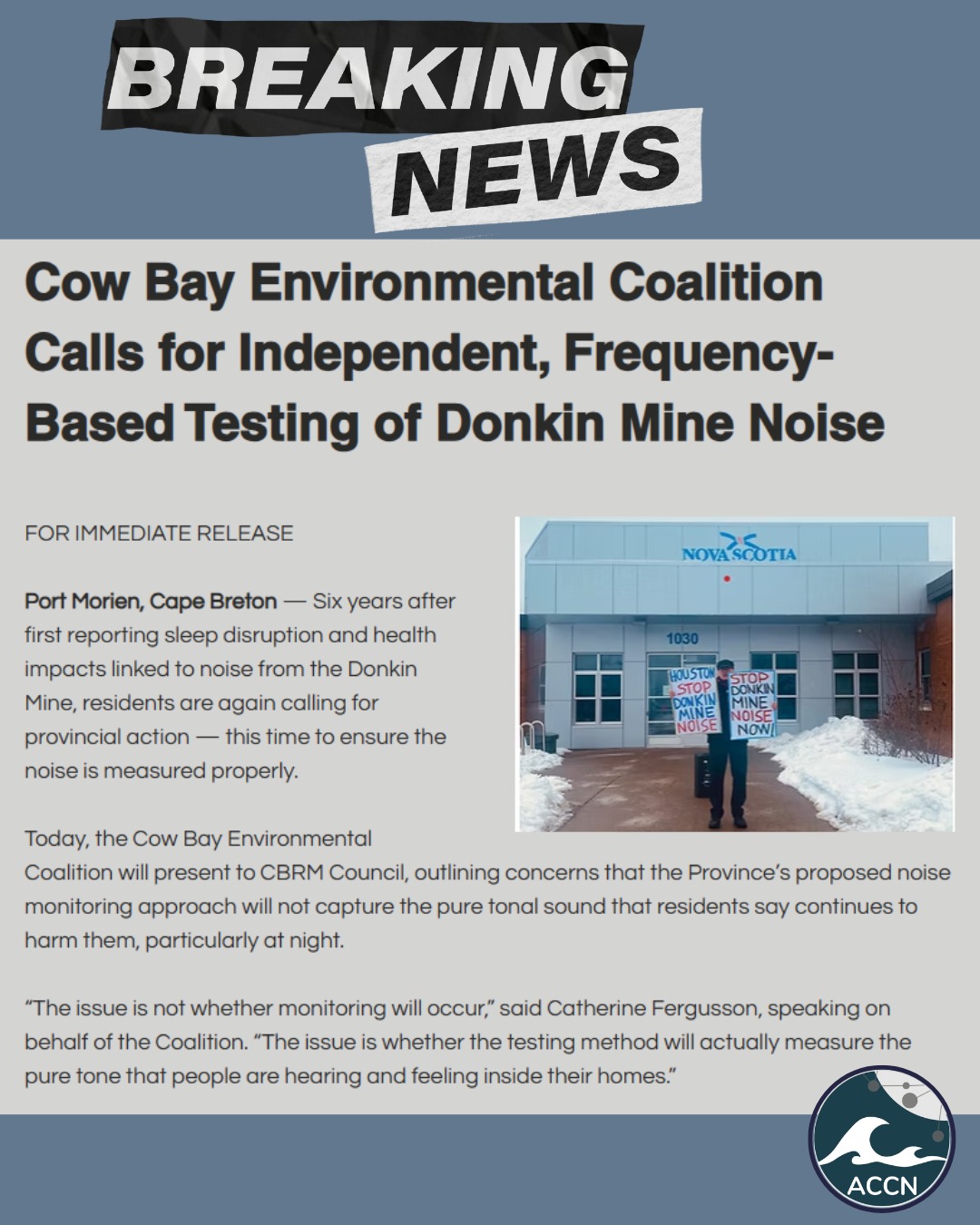 "For six years, residents living near the mine have reported the same experience: persistent low-frequency hum penetrating their homes, waking them during the night, and affecting their health and well-being."
Read more on our website! Link in bio