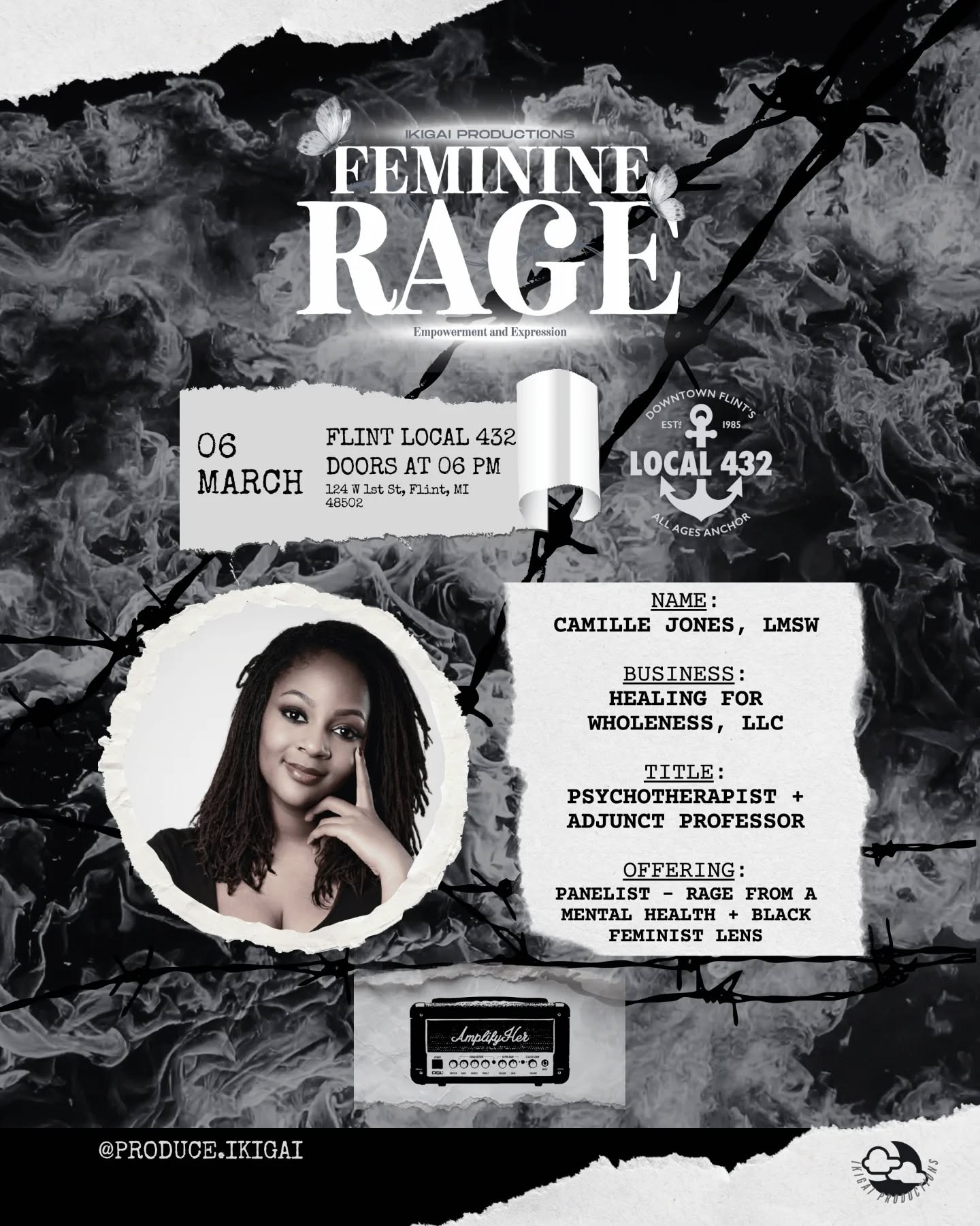 There are so many places where women and femmes are taught to soften, shrink, or silence their anger.
This is not one of them.
I’m honored to be a featured panelist at an upcoming Feminine Rage Release experience- a space created to explore rage not as something dangerous or shameful, but as something sacred, informative, and deeply human.
This is a free / love-offering based event designed to be dynamic and accessible to however you need to show up. The evening will include education and conversation, opportunities to express feminine rage artistically, and space to simply receive and regulate through a restorative sound bath.
What makes this especially meaningful to me is that it’s a chance to heal in community: to witness and be witnessed without having to perform strength or composure.
Whether you want to learn, release, create, rest, or just be held in collective energy, you are welcome.
📍 Flint Local 432
🗓 Friday, March 6
⏰ 6:00 PM
💫 Free / love-offering based
Come as you are. Bring your full self, including the parts that have been told they were “too much.”