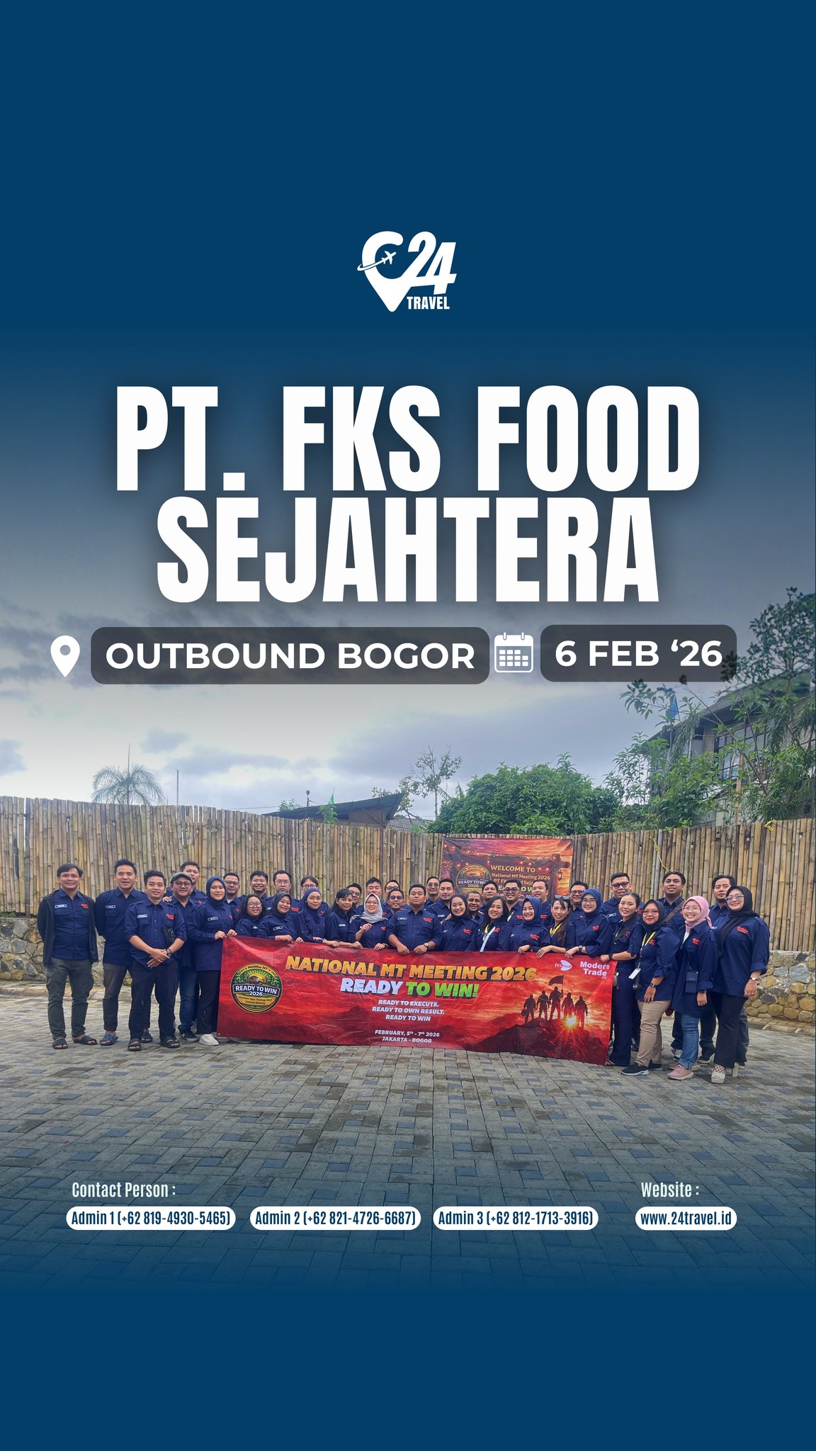 Kebersamaan tim selalu terasa lebih kuat saat dibangun lewat pengalaman bersama.
Outbound Bogor jadi ruang untuk belajar, tertawa, dan tumbuh bareng sebagai satu tim.
Yuk, agendakan company gathering yang seru dan penuh makna untuk tim terbaikmu.Info promo & konsultasi klik link bio 👉 @24travel.id#24travel #semuabisaliburan #paketwisatabogor #outboundbogor